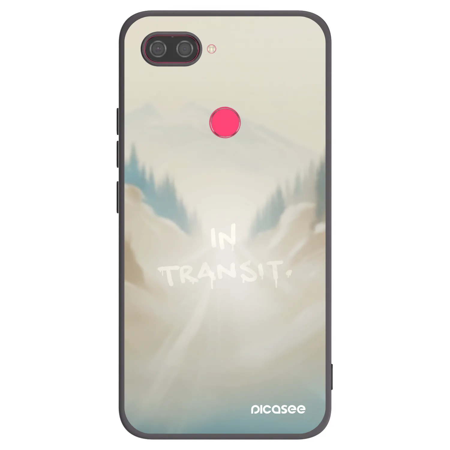 Picasee silikonowe czarne etui na Xiaomi Mi 8 Lite - IN TRANSIT