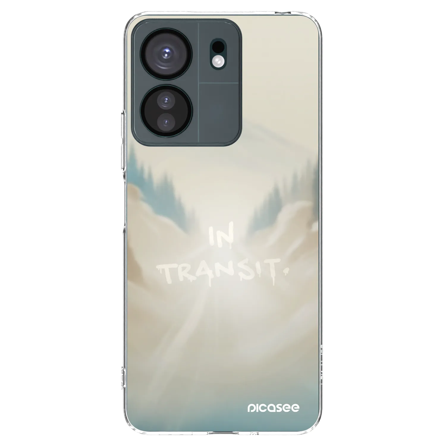 Picasee silikonowe przeźroczyste etui na Xiaomi Redmi 13C 4G - IN TRANSIT