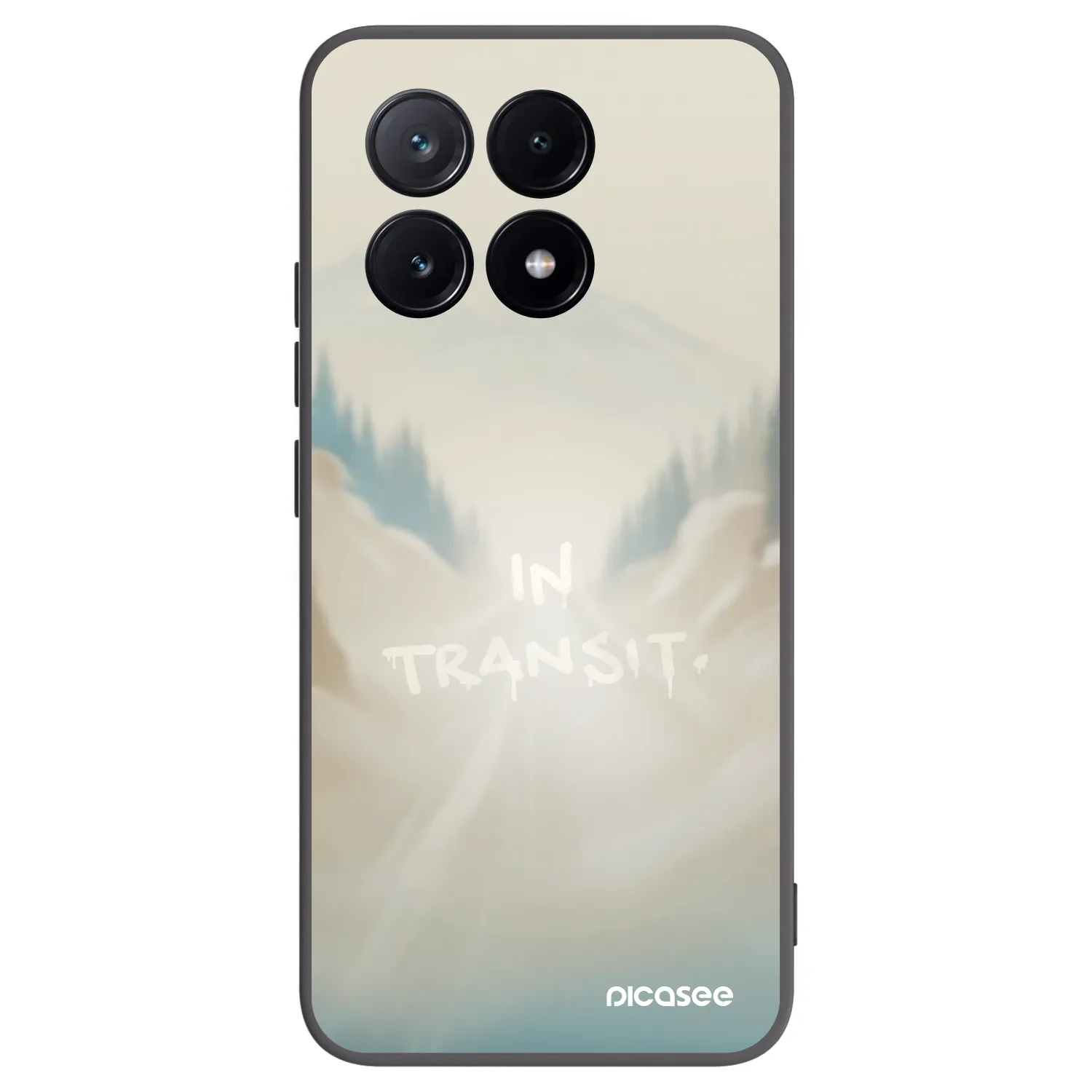 Picasee silikonowe czarne etui na Xiaomi Poco X6 Pro - IN TRANSIT