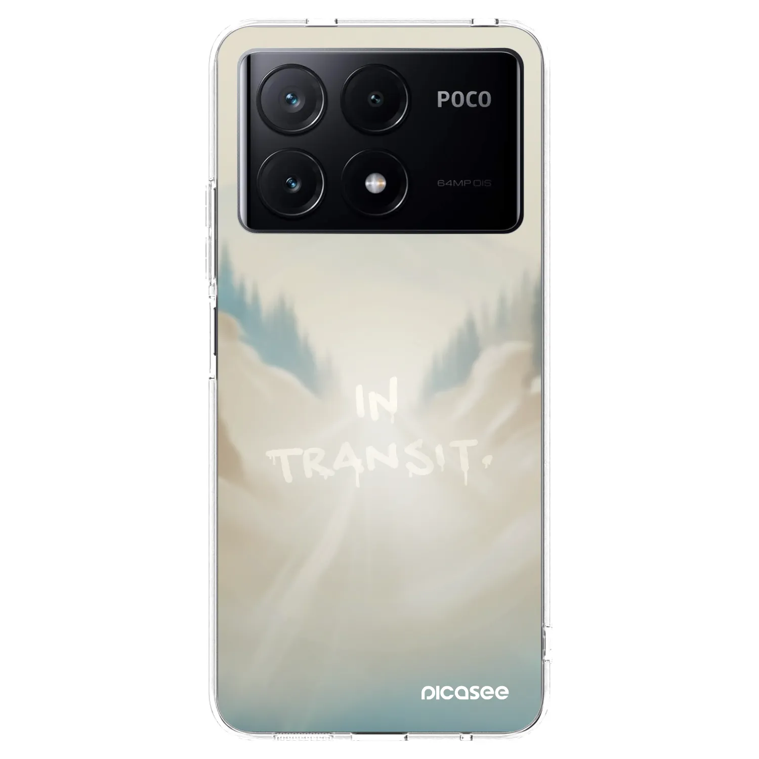 Picasee silikonowe przeźroczyste etui na Xiaomi Poco X6 Pro - IN TRANSIT