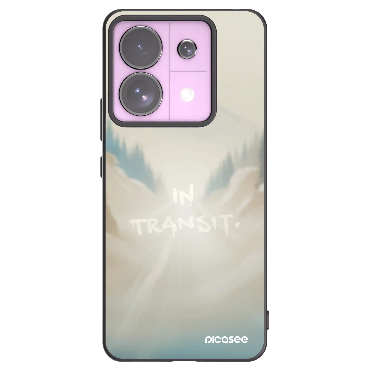 Picasee silikonowe czarne etui na Xiaomi Redmi Note 13 Pro 5G - IN TRANSIT
