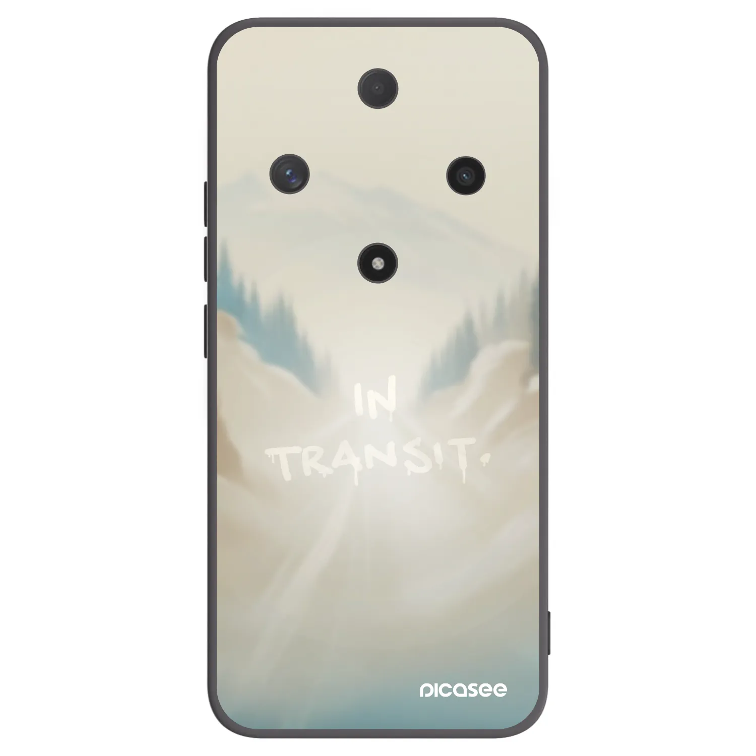 Picasee silikonowe czarne etui na Honor Magic6 Lite 5G - IN TRANSIT