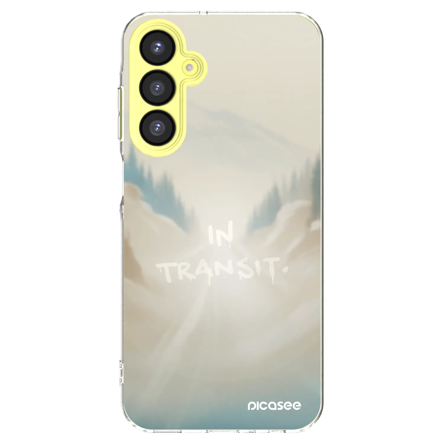 Picasee silikonowe przeźroczyste etui na Samsung Galaxy A25 A256B 5G - IN TRANSIT