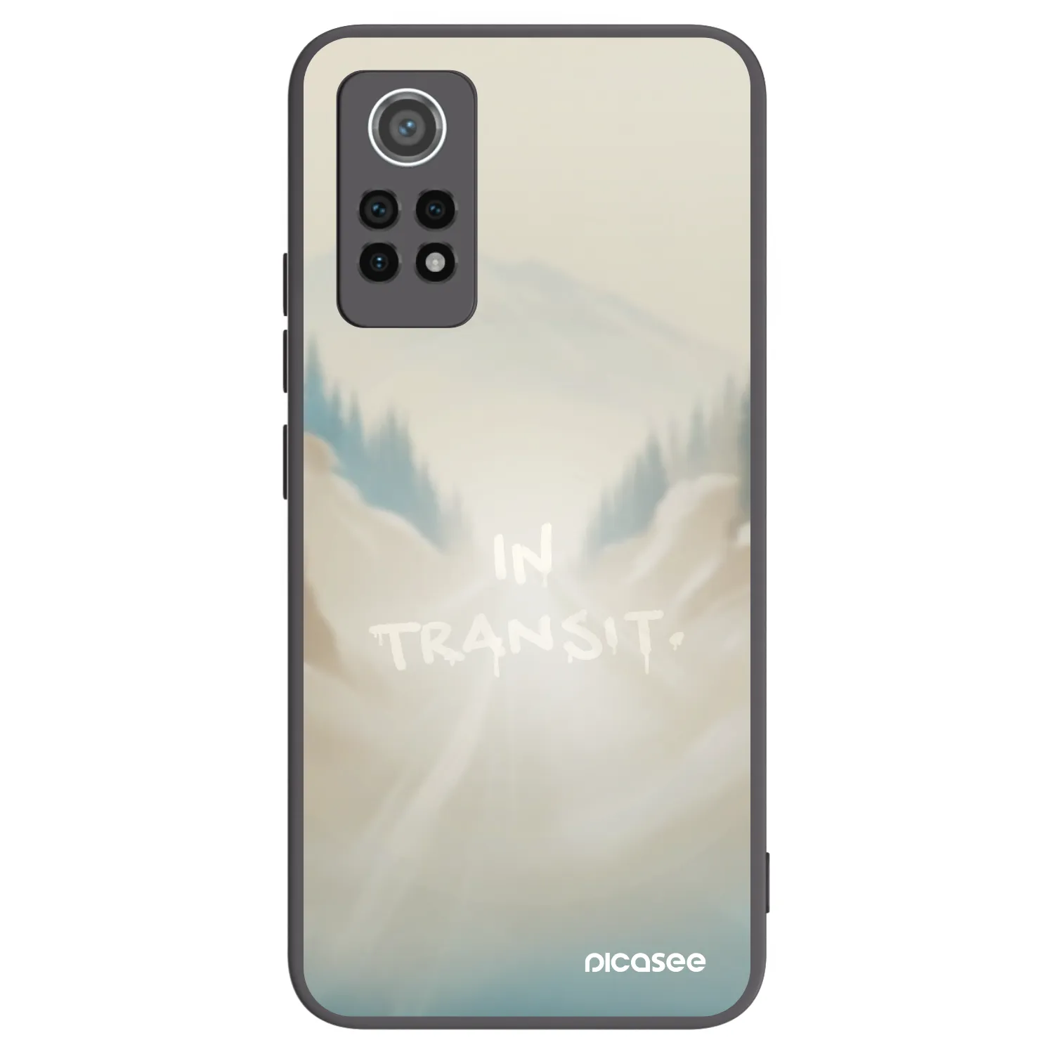 Picasee silikonowe czarne etui na Xiaomi Redmi Note 12 Pro 4G - IN TRANSIT