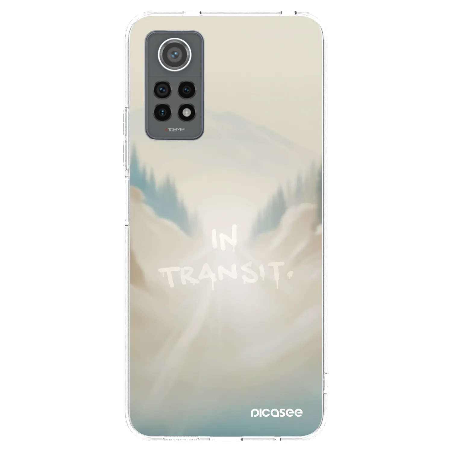Picasee silikonowe przeźroczyste etui na Xiaomi Redmi Note 12 Pro 4G - IN TRANSIT
