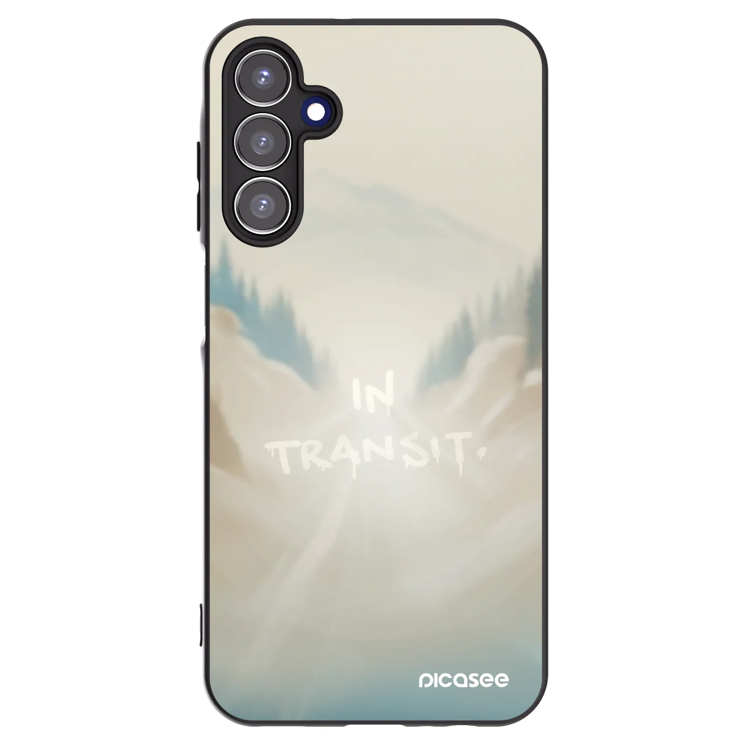 Picasee silikonowe czarne etui na Samsung Galaxy A15 A155F 4G - IN TRANSIT