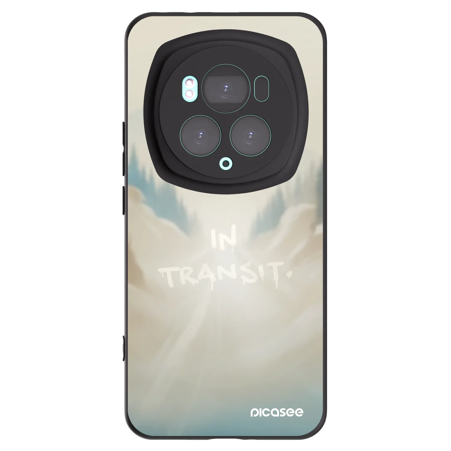 Picasee silikonowe czarne etui na Honor Magic6 Pro - IN TRANSIT