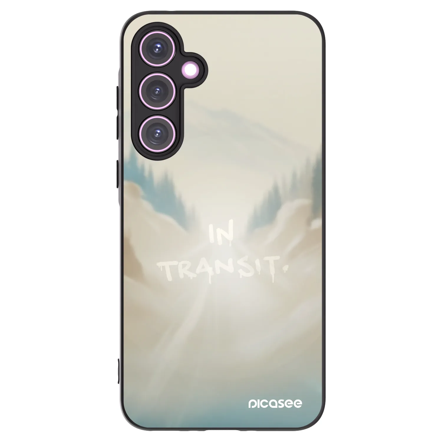 Picasee silikonowe czarne etui na Samsung Galaxy A35 5G A356B - IN TRANSIT