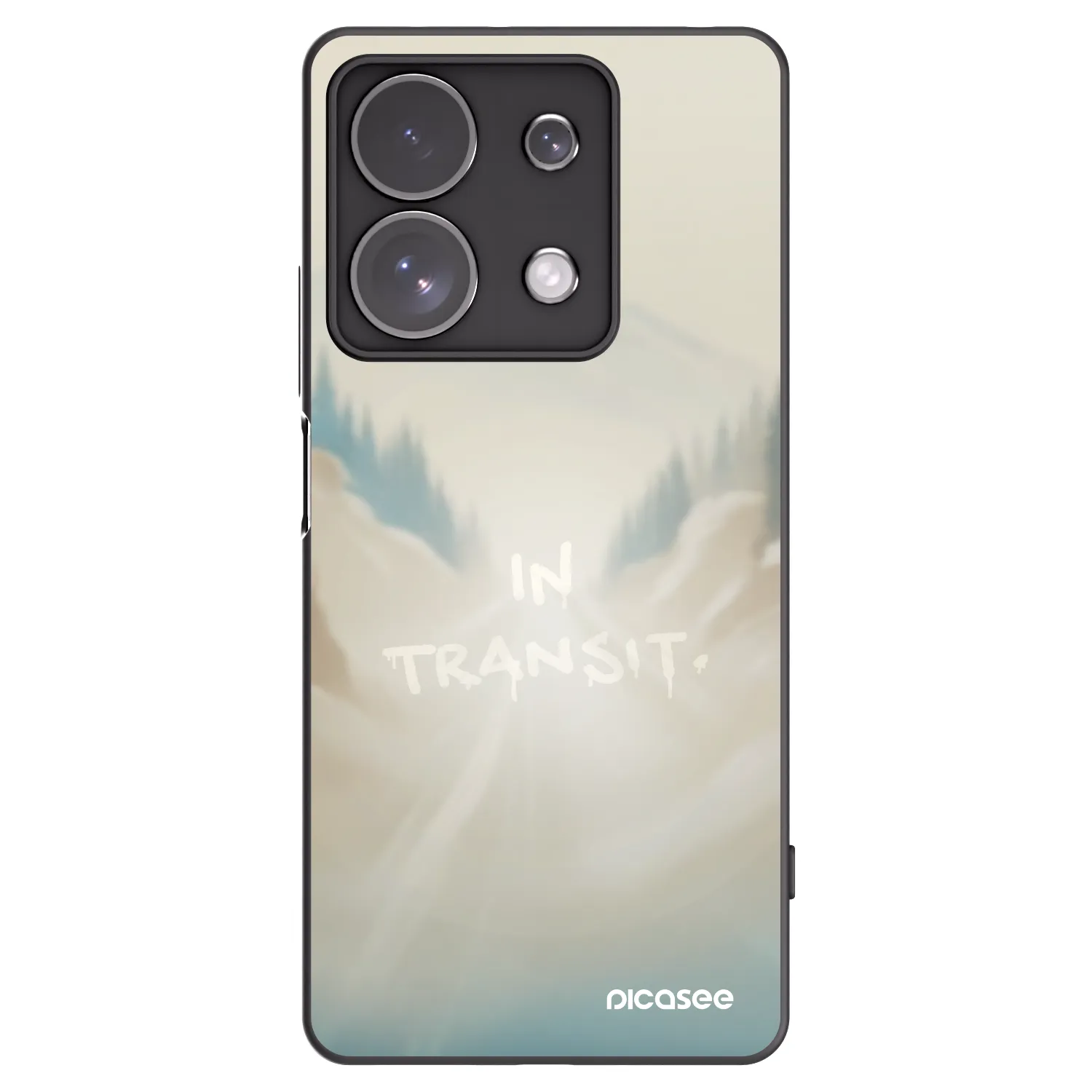 Picasee silikonowe czarne etui na Xiaomi Redmi Note 13 Pro 4G - IN TRANSIT