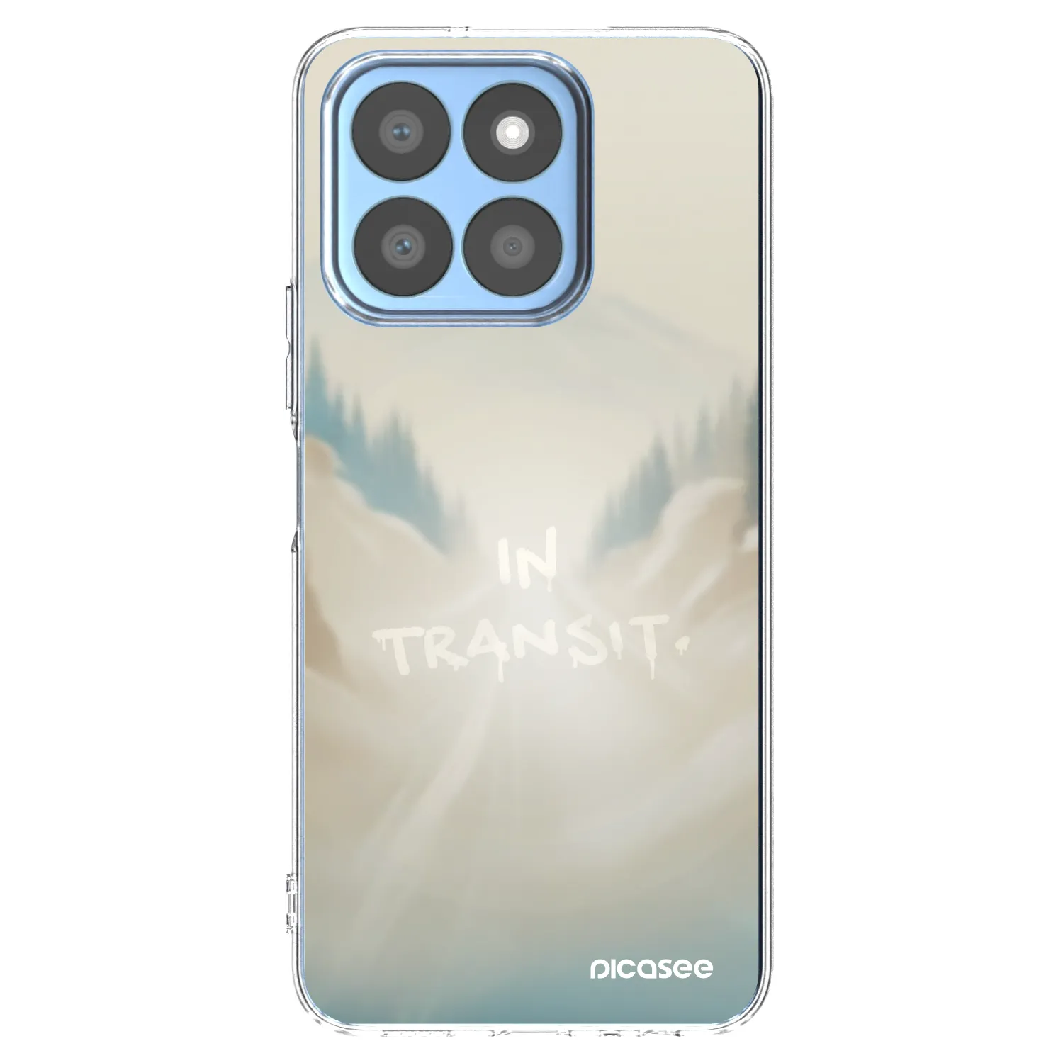 Picasee silikonowe przeźroczyste etui na Honor X8b - IN TRANSIT