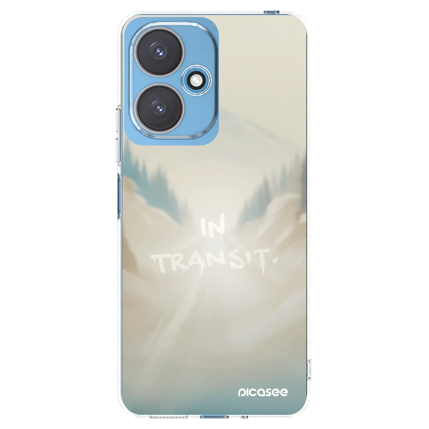 Picasee silikonowe przeźroczyste etui na Xiaomi Redmi 13C 5G - IN TRANSIT