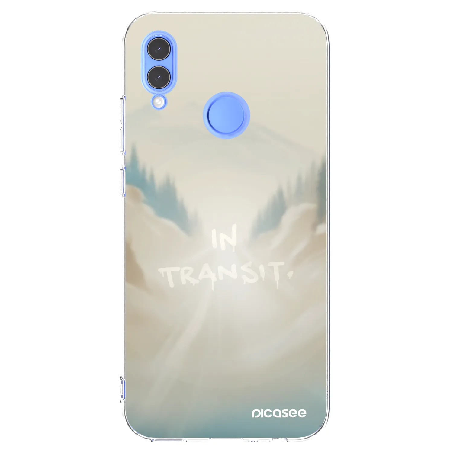 Picasee silikonowe przeźroczyste etui na Huawei P Smart 2019 - IN TRANSIT
