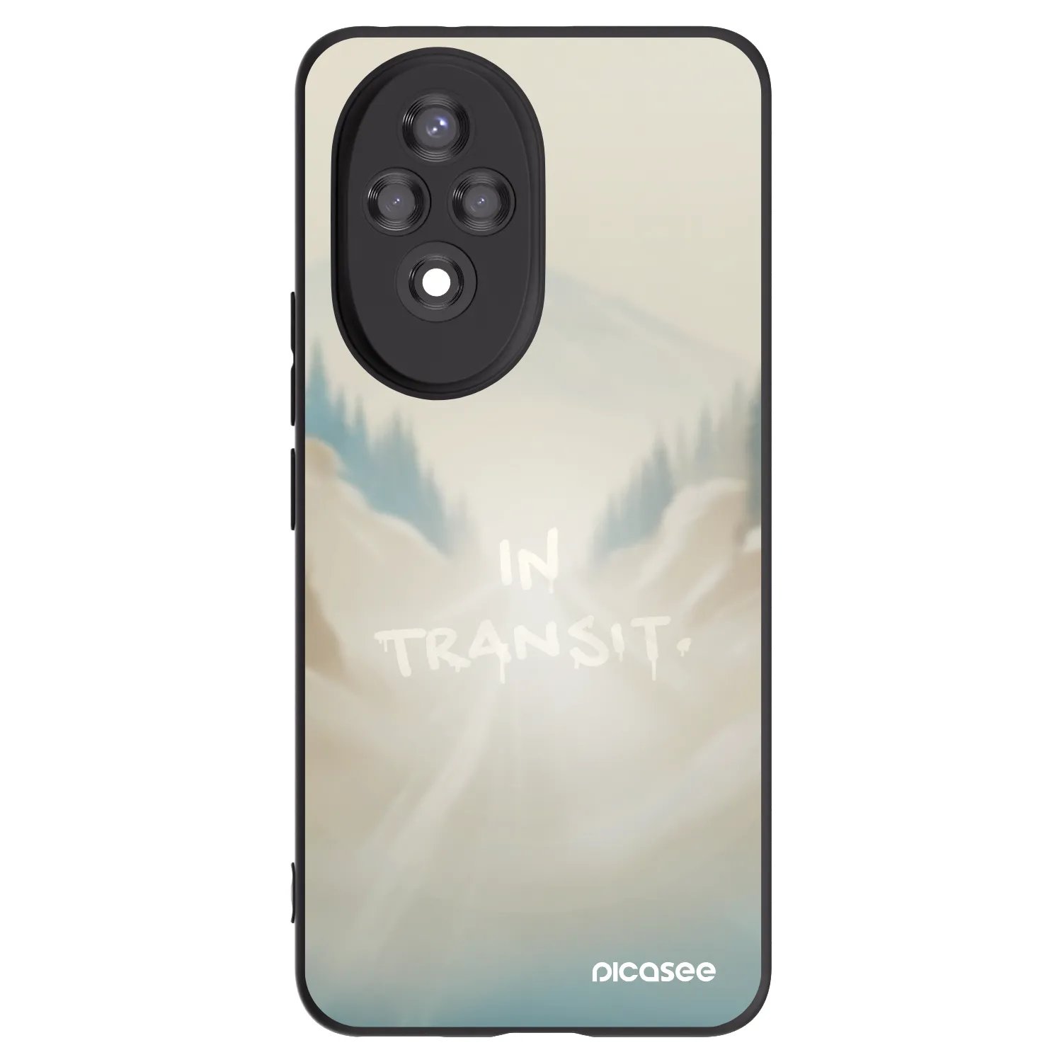 Picasee silikonowe czarne etui na Honor 200 Pro 5G - IN TRANSIT