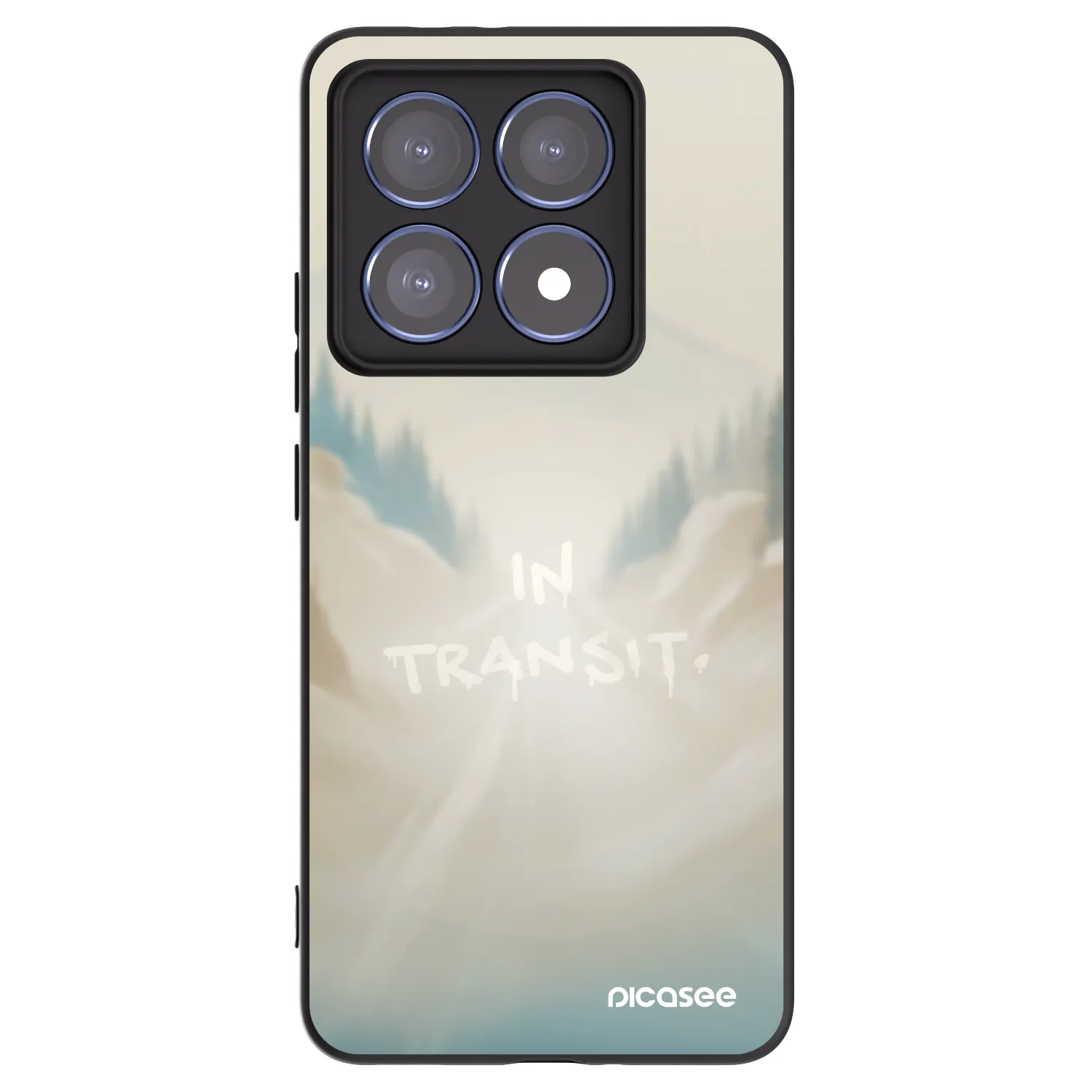 Picasee silikonowe czarne etui na Xiaomi 14T Pro - IN TRANSIT