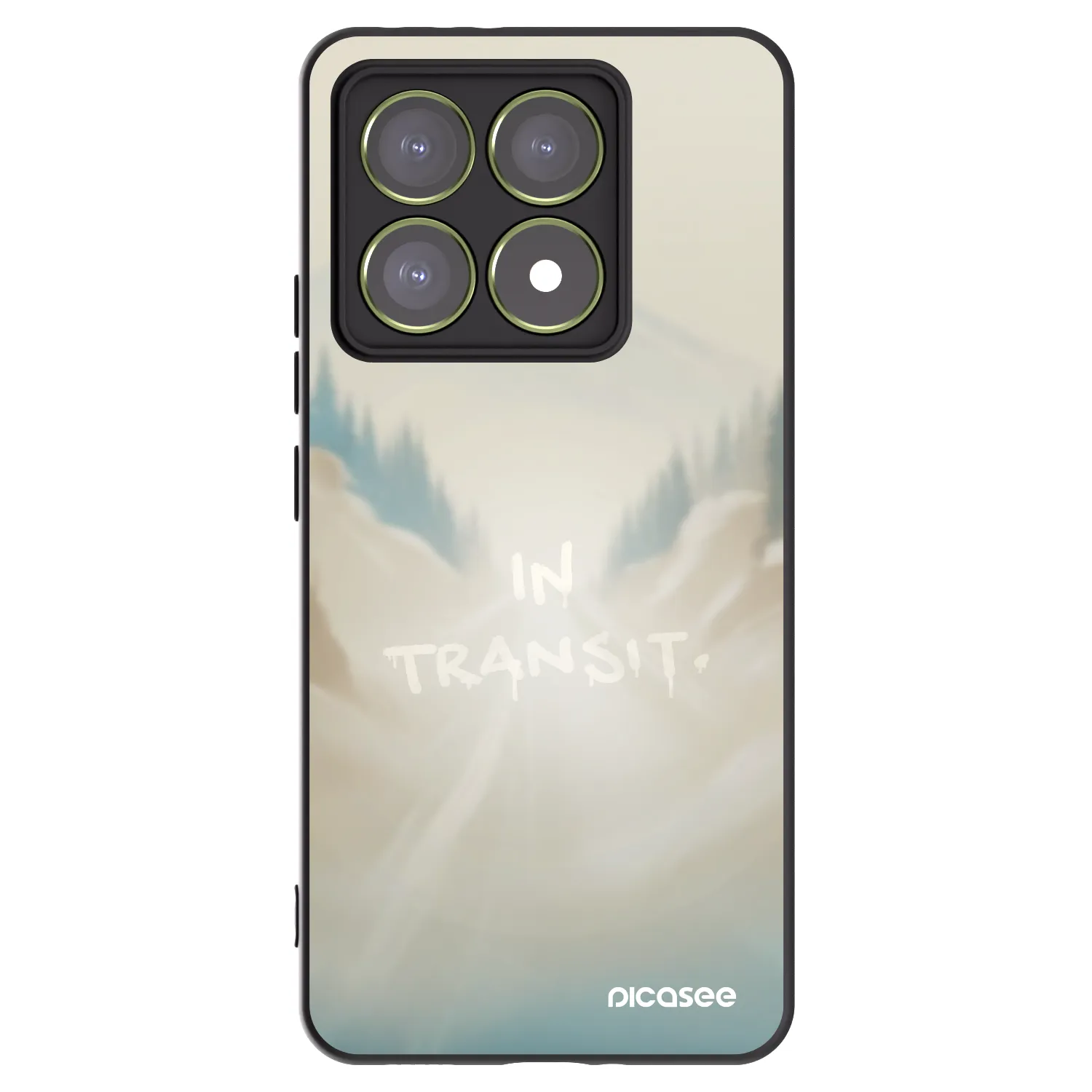 Picasee silikonowe czarne etui na Xiaomi 14T - IN TRANSIT