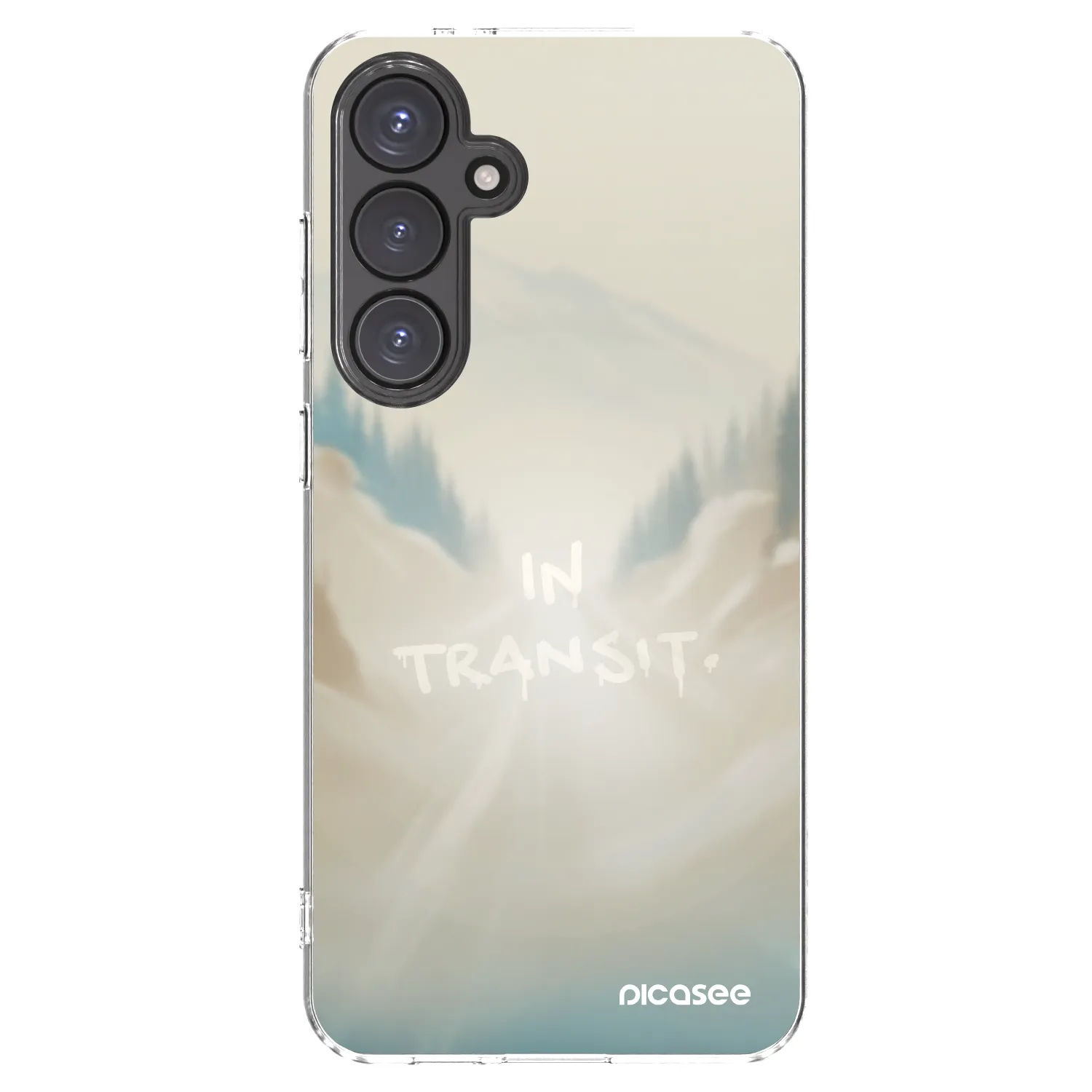 Picasee silikonowe przeźroczyste etui na Samsung Galaxy S24 FE S721B - IN TRANSIT