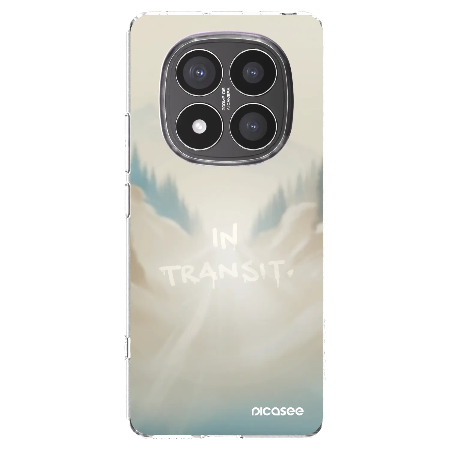 Picasee silikonowe przeźroczyste etui na Xiaomi Redmi Note 14 Pro+ 5G - IN TRANSIT