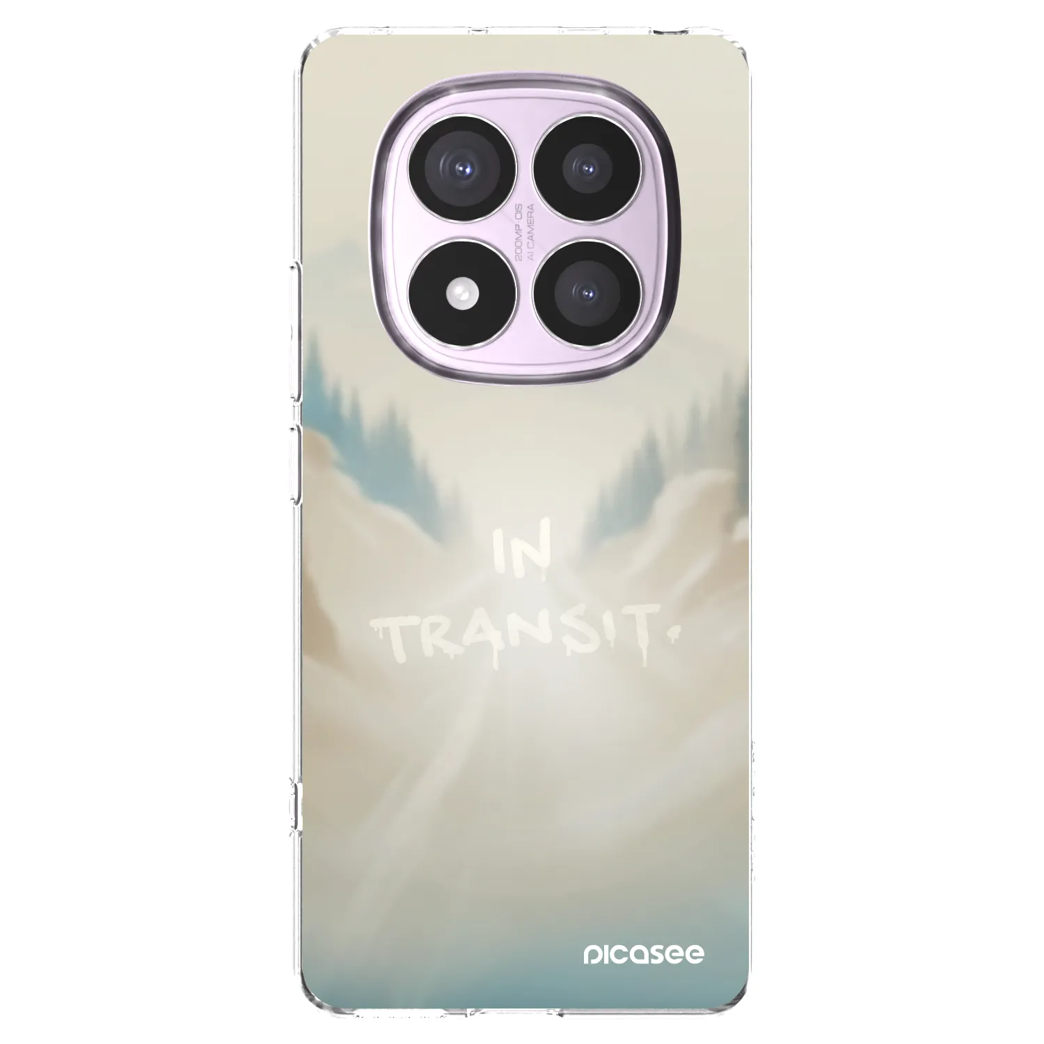 Picasee silikonowe przeźroczyste etui na Xiaomi Redmi Note 14 Pro 5G - IN TRANSIT