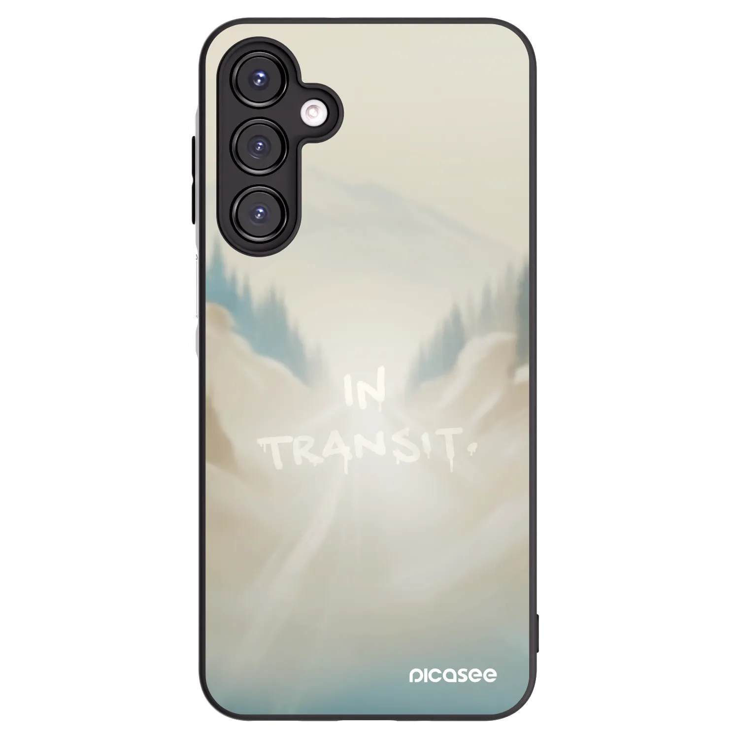 Picasee silikonowe czarne etui na Samsung Galaxy A16 5G - IN TRANSIT