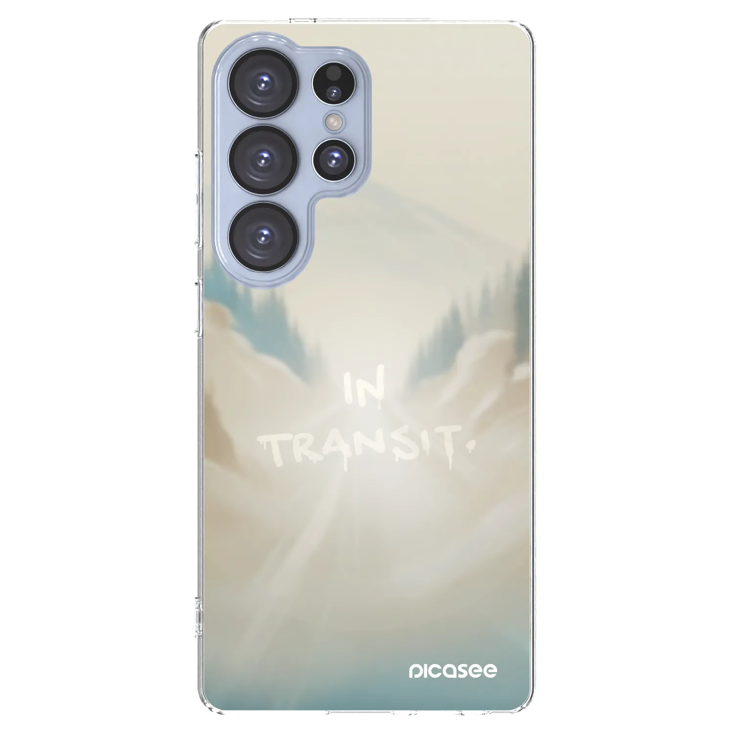 Picasee silikonowe przeźroczyste etui na Samsung Galaxy S25 Ultra 5G - IN TRANSIT