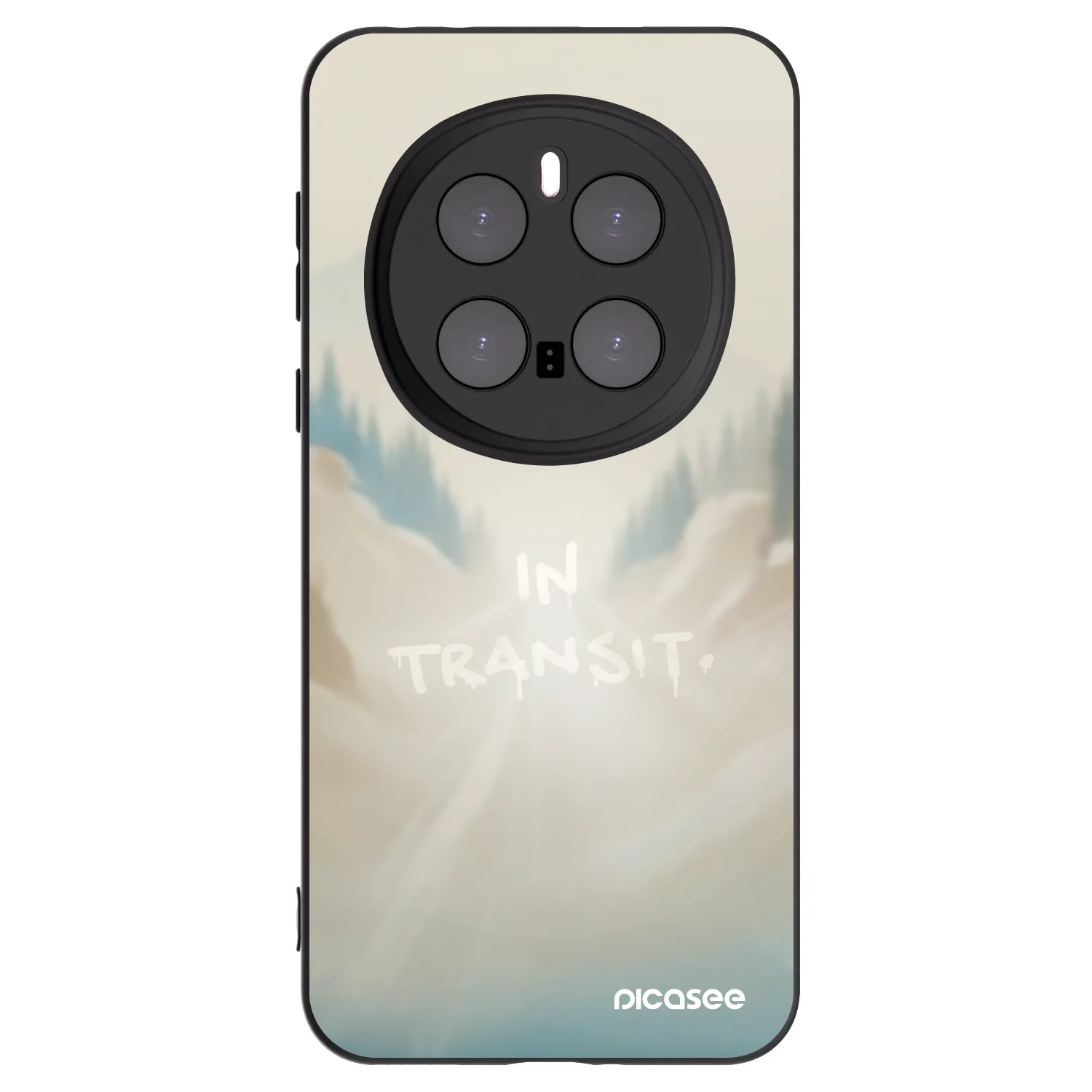 Picasee silikonowe czarne etui na Honor Magic7 Pro 5G - IN TRANSIT