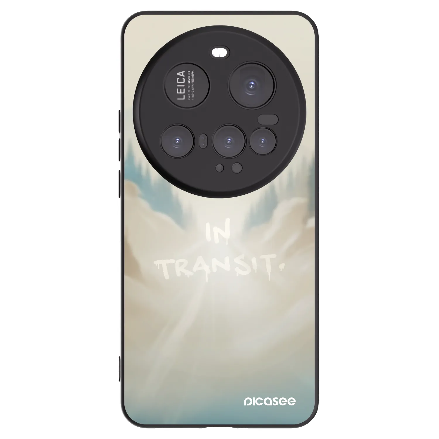 Picasee silikonowe czarne etui na Xiaomi 15 Ultra - IN TRANSIT