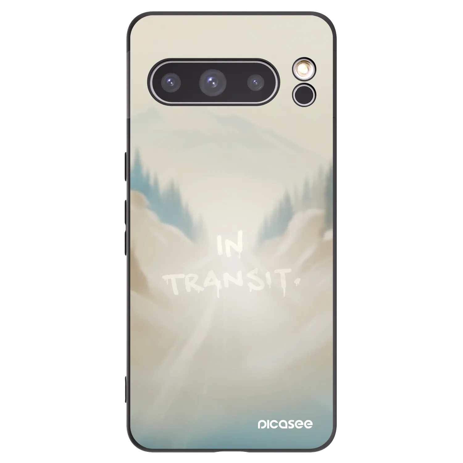 Picasee silikonowe czarne etui na Google Pixel 8 Pro - IN TRANSIT