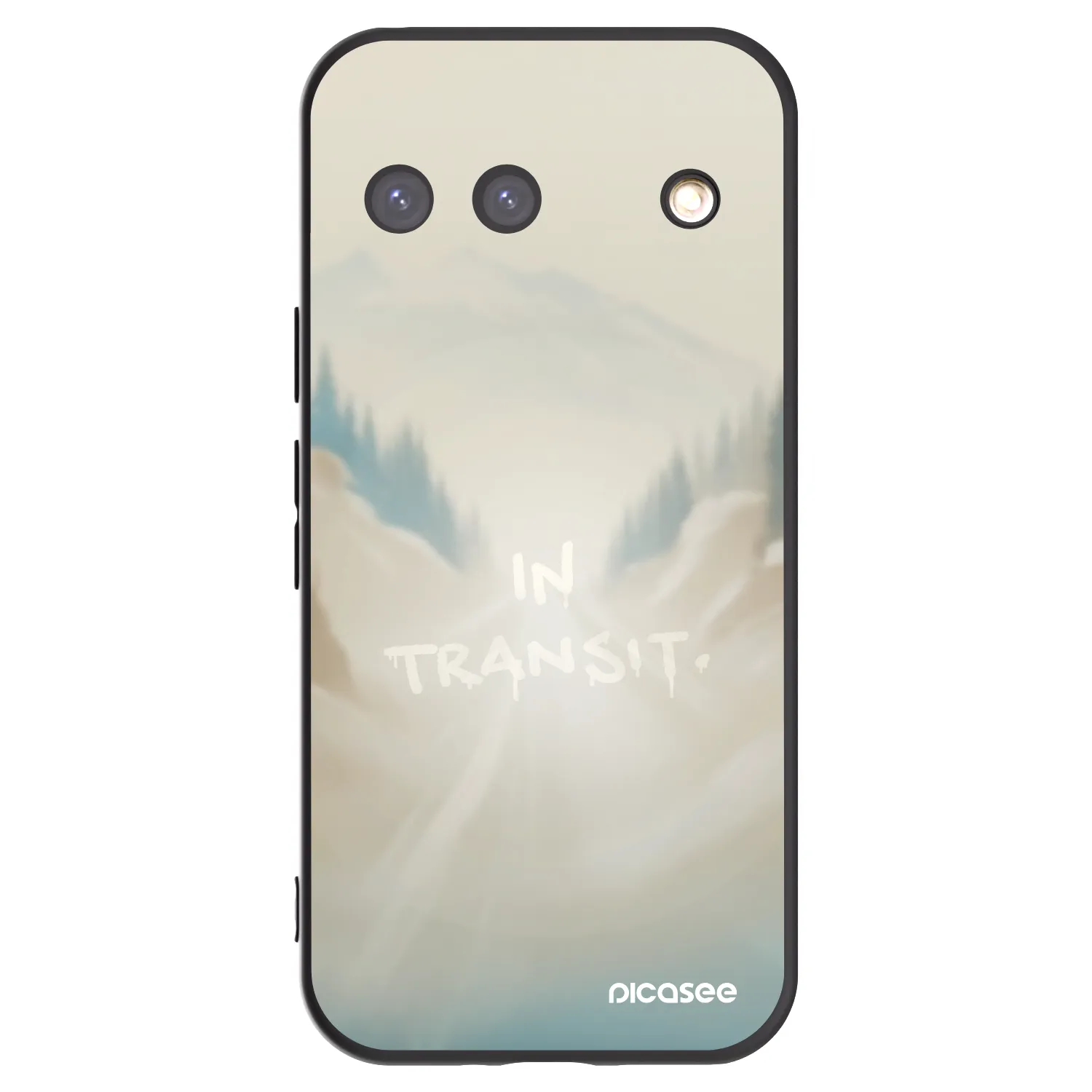 Picasee silikonowe czarne etui na Google Pixel 9 - IN TRANSIT