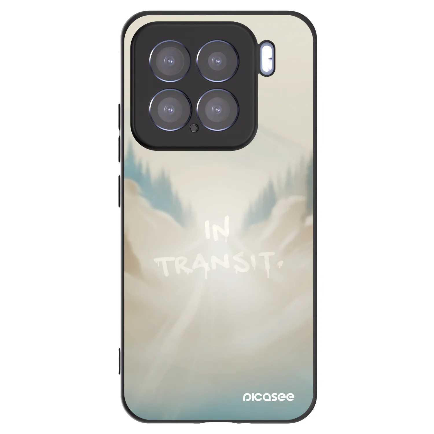 Picasee silikonowe czarne etui na Xiaomi 15 - IN TRANSIT