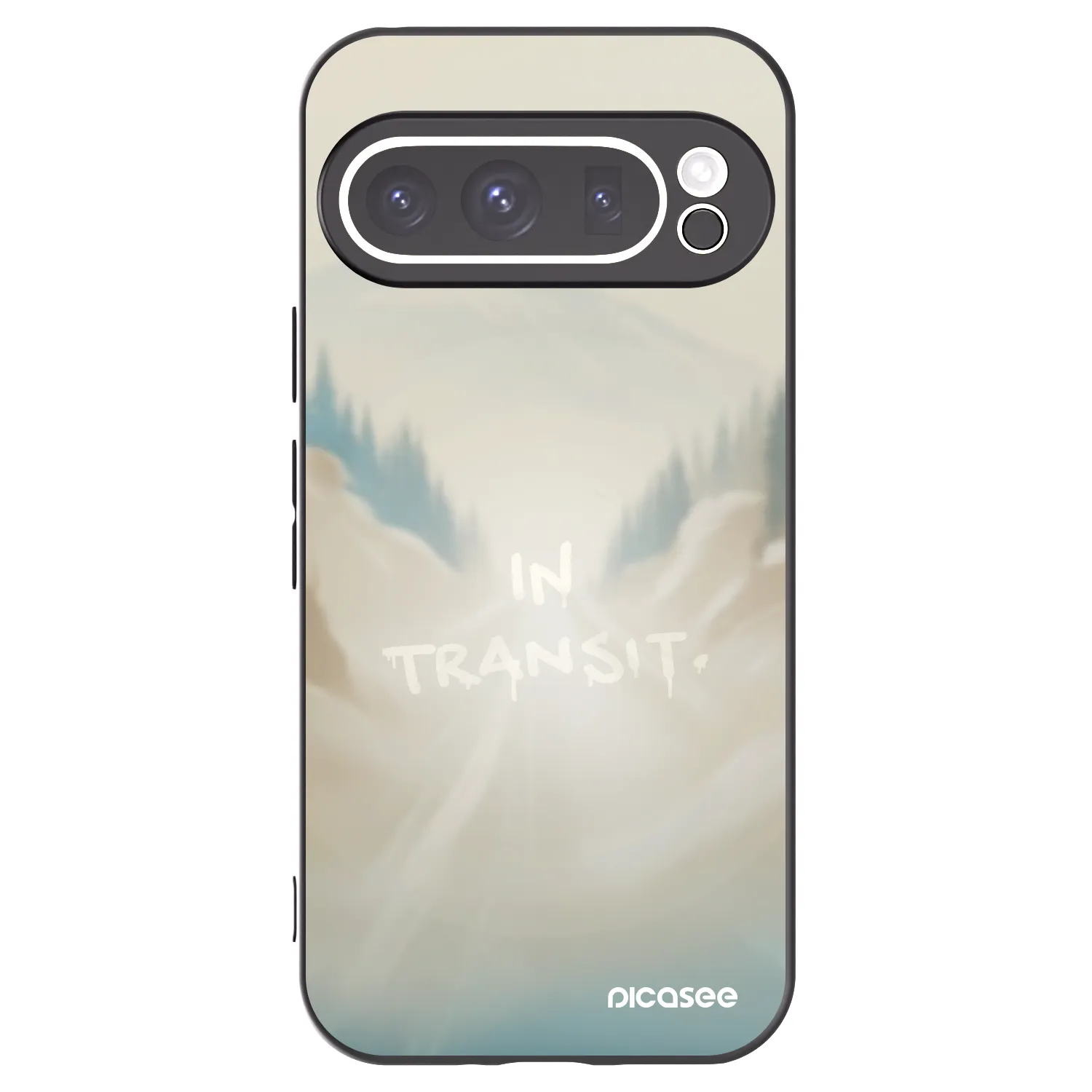 Picasee silikonowe czarne etui na Google Pixel 9 Pro - IN TRANSIT