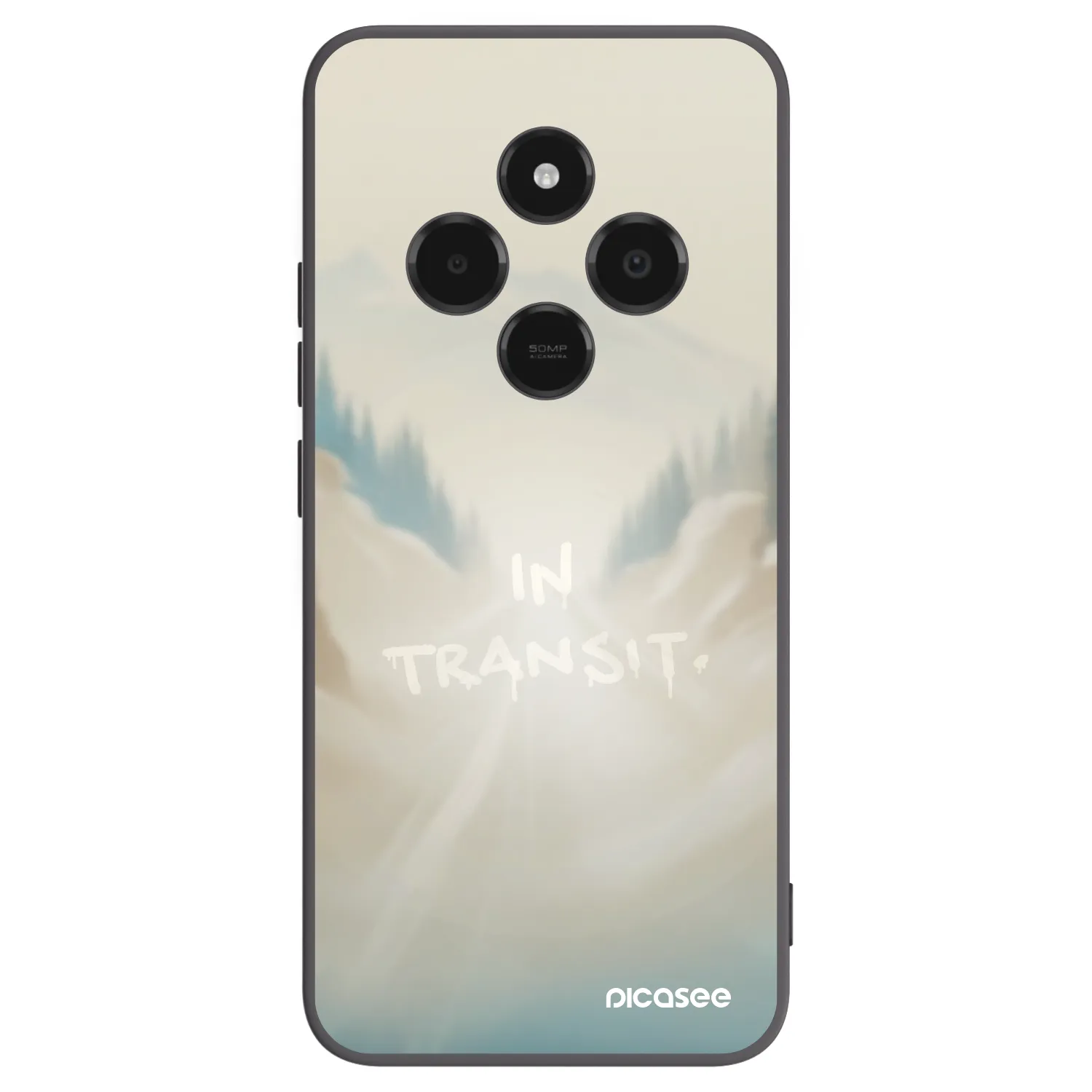 Picasee silikonowe czarne etui na Xiaomi Poco C75 - IN TRANSIT