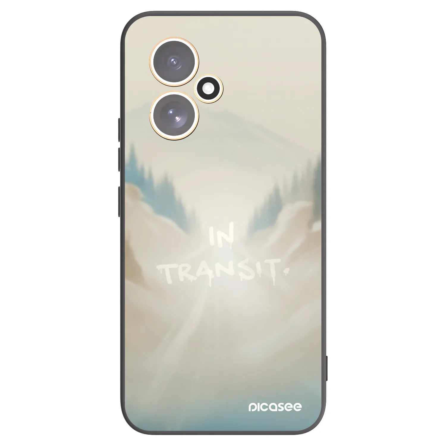 Picasee silikonowe czarne etui na Honor 400 5G - IN TRANSIT