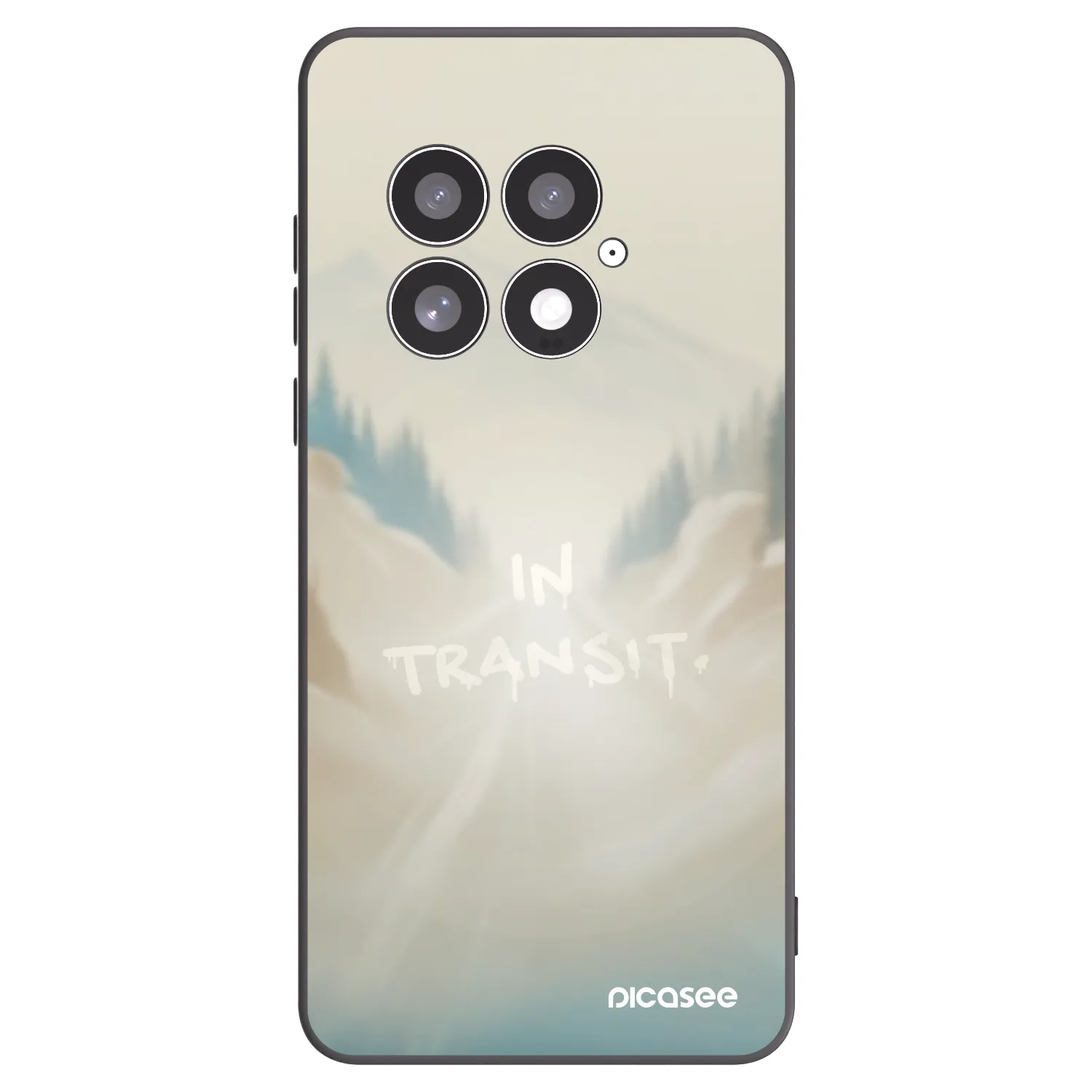 Picasee silikonowe czarne etui na OnePlus 13 5G - IN TRANSIT