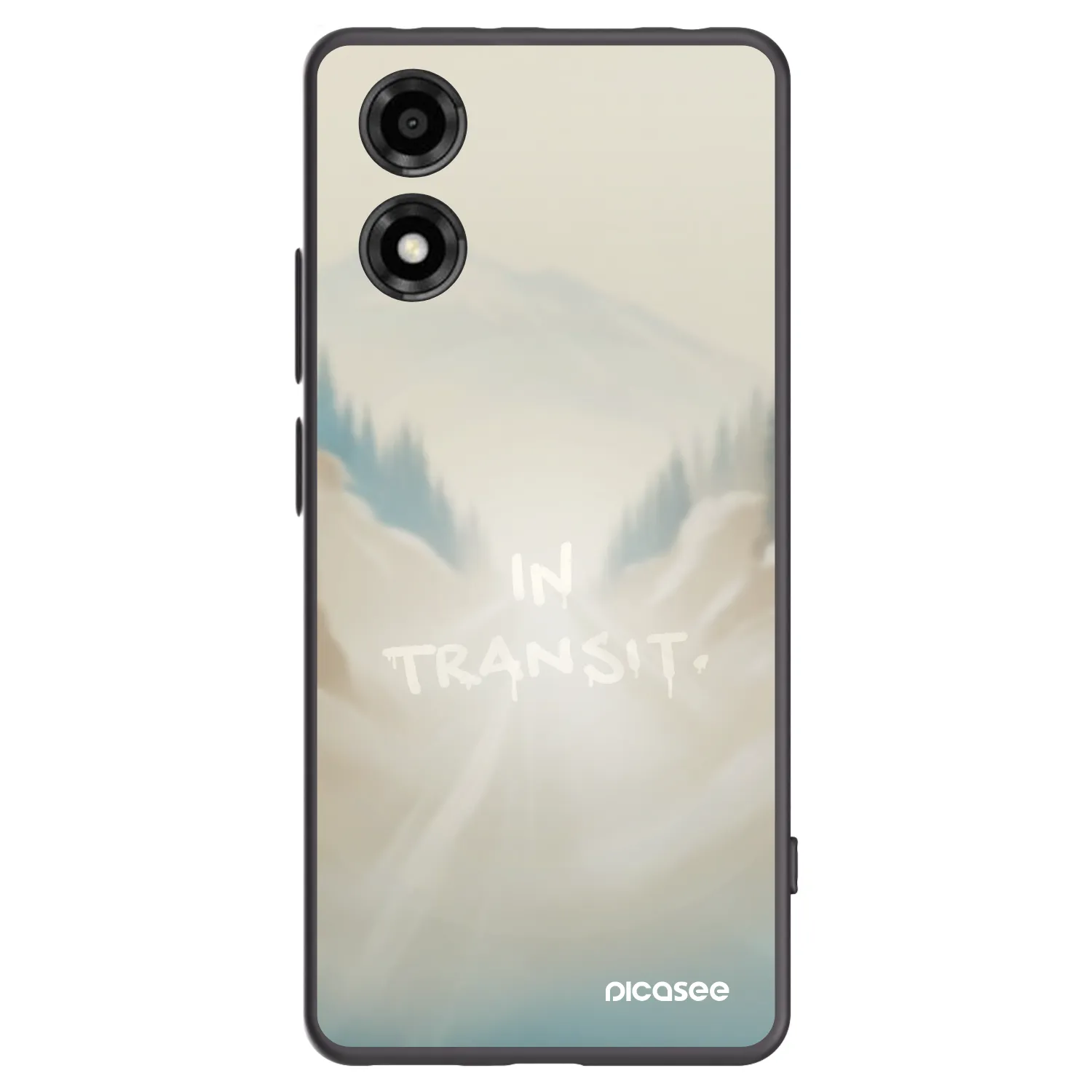 Picasee silikonowe czarne etui na Motorola Moto E14 - IN TRANSIT