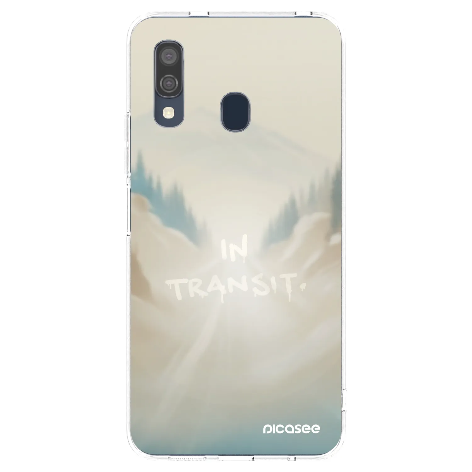 Picasee silikonowe przeźroczyste etui na Samsung Galaxy A40 A405F - IN TRANSIT