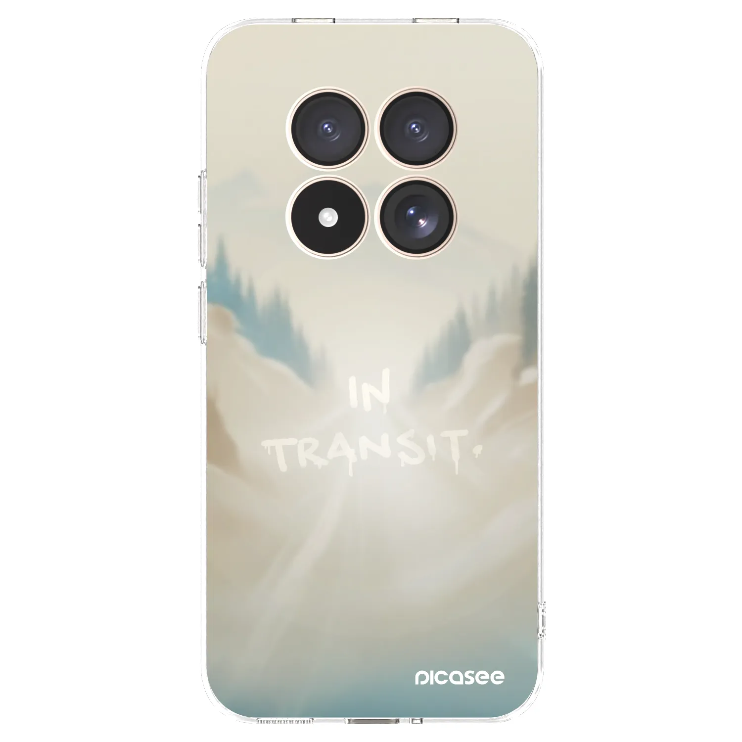 Picasee silikonowe przeźroczyste etui na Xiaomi Redmi Note 15 Pro 4G - IN TRANSIT