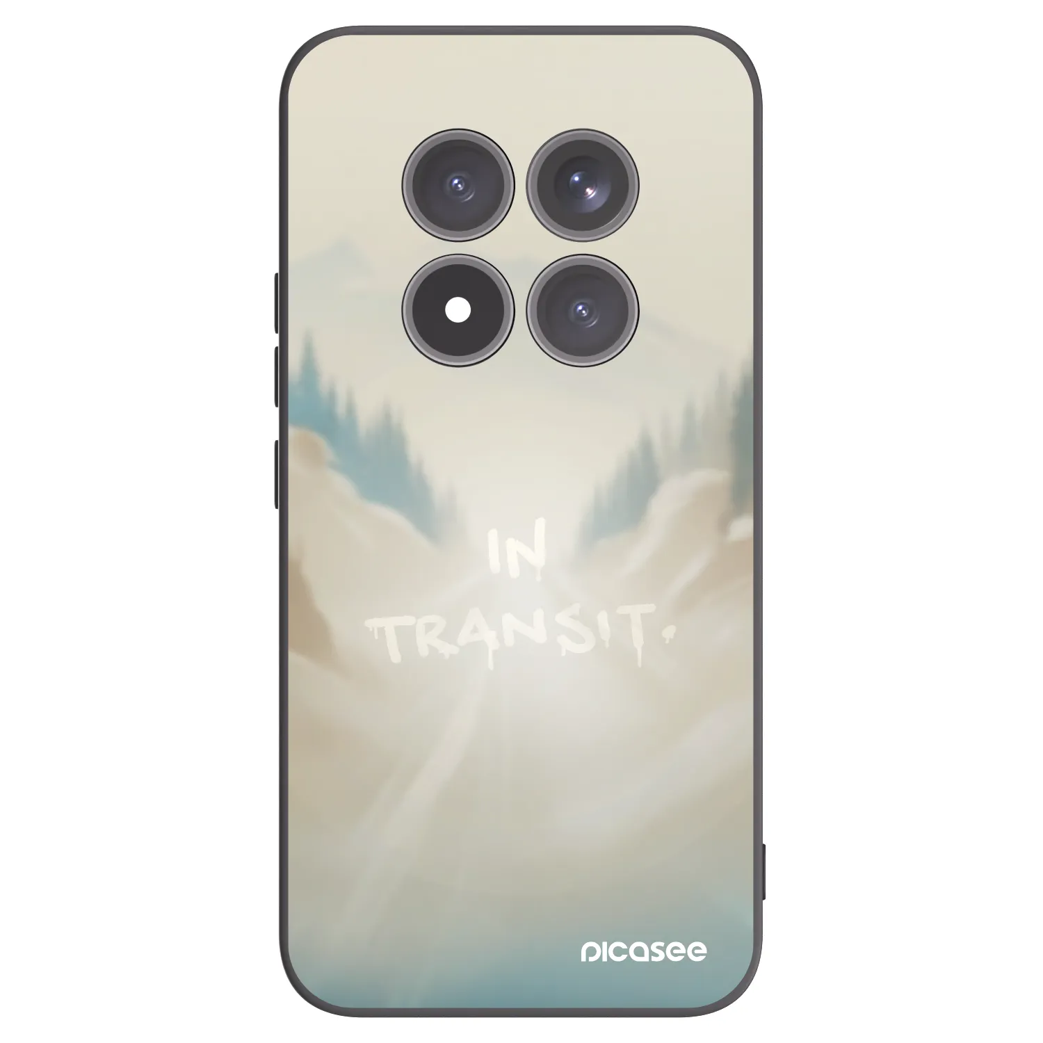 Picasee silikonowe czarne etui na Xiaomi Redmi Note 15 Pro+ - IN TRANSIT