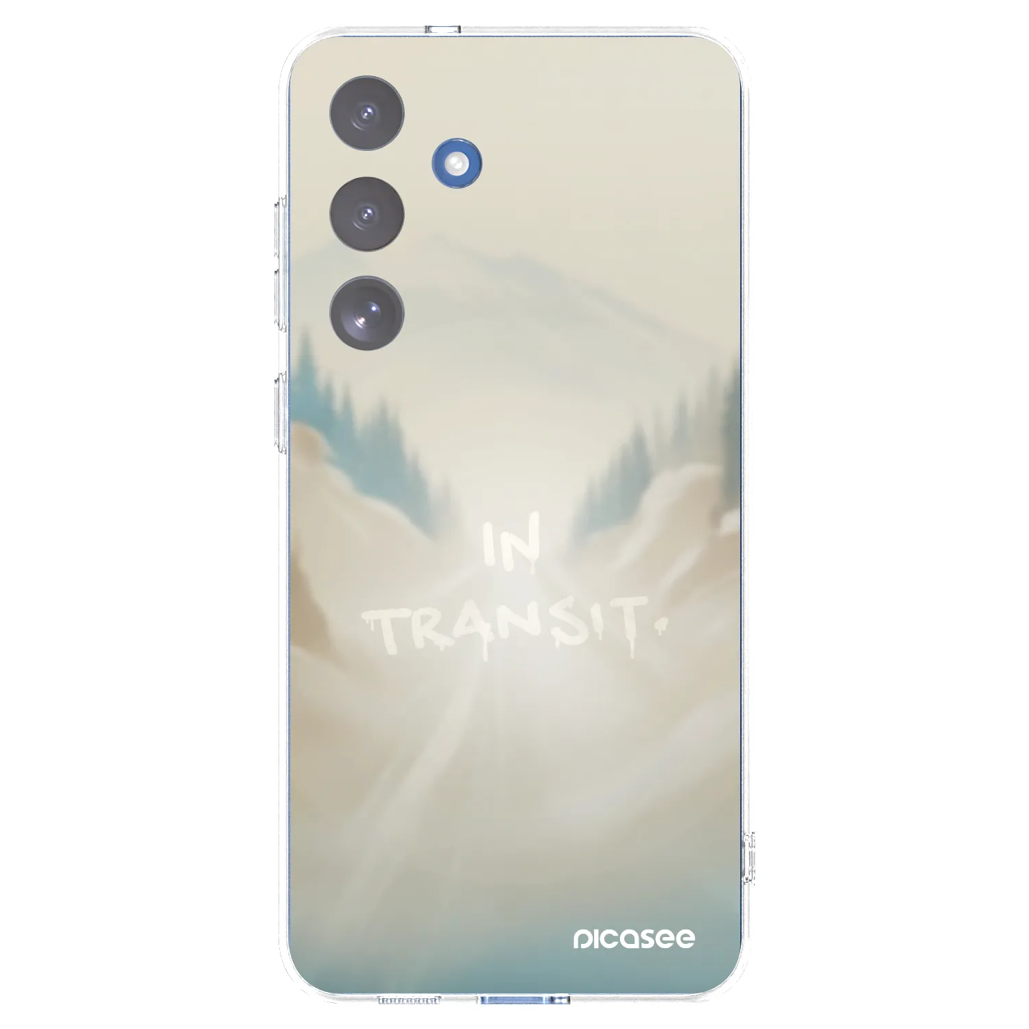 Picasee silikonowe przeźroczyste etui na Samsung Galaxy S25 FE 5G - IN TRANSIT