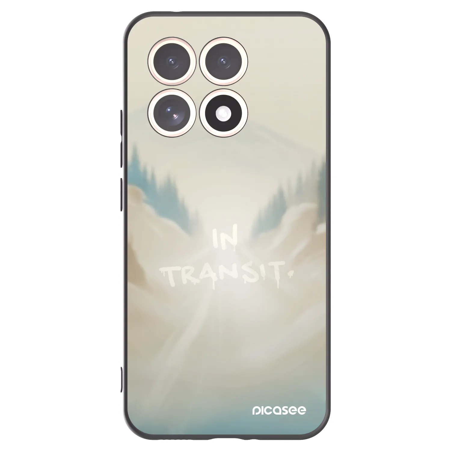 Picasee silikonowe czarne etui na Xiaomi 15T - IN TRANSIT