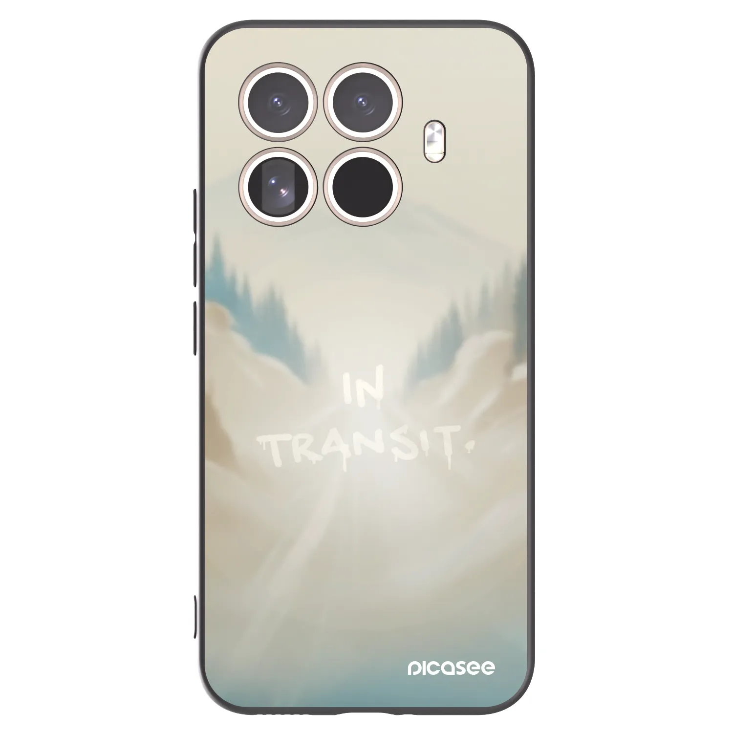 Picasee silikonowe czarne etui na Xiaomi 15T Pro - IN TRANSIT