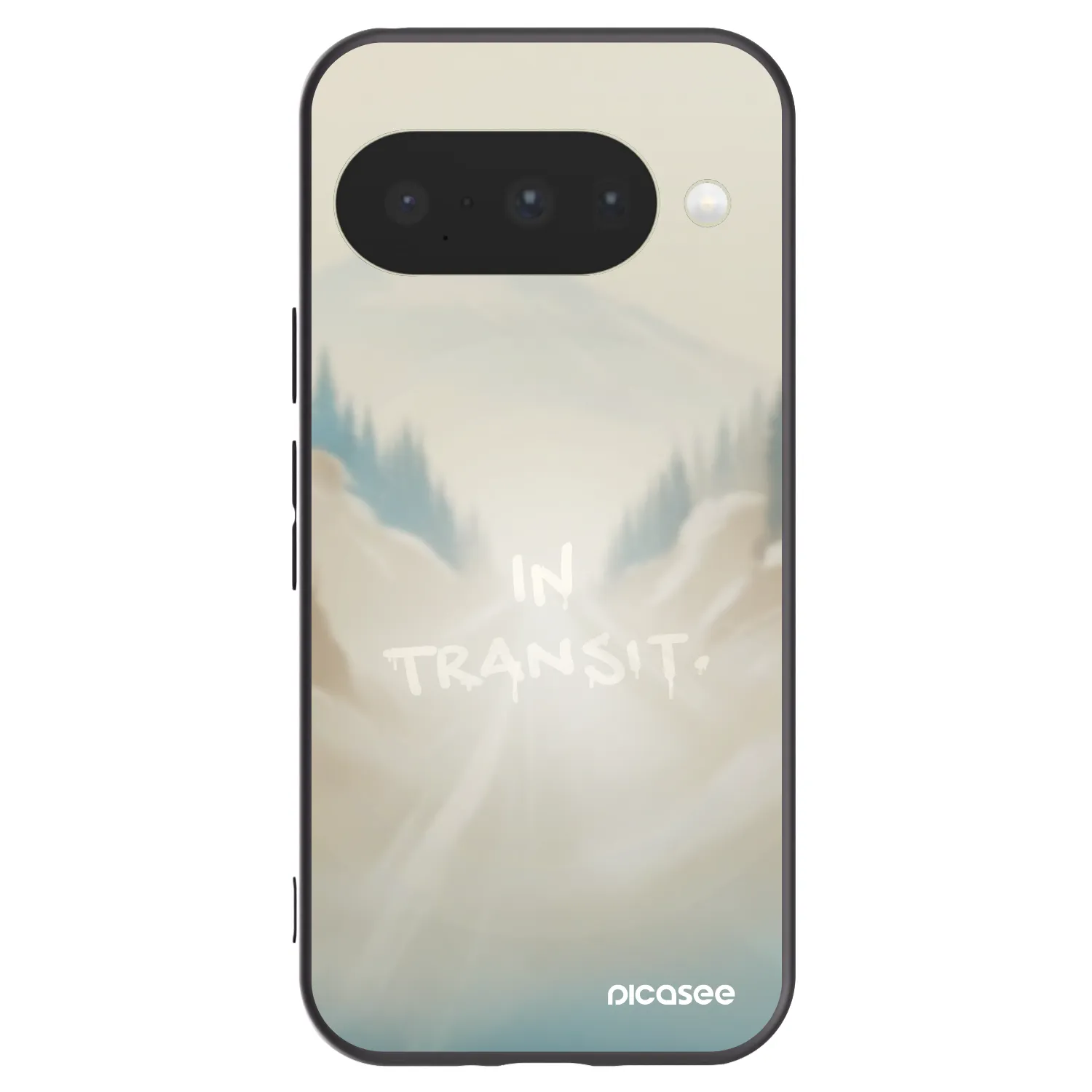 Picasee silikonowe czarne etui na Google Pixel 10 - IN TRANSIT