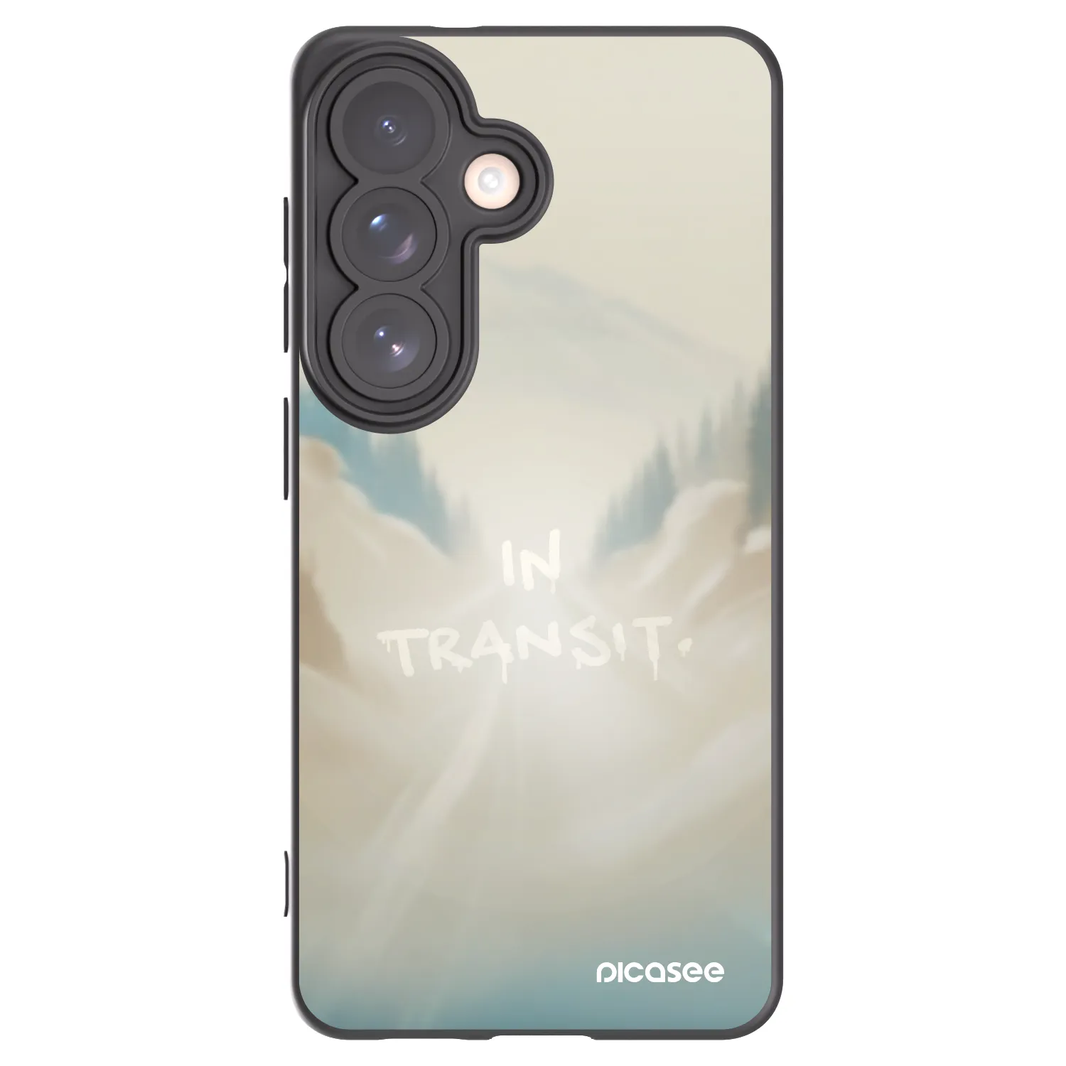 Picasee silikonowe czarne etui na Samsung Galaxy S26 - IN TRANSIT