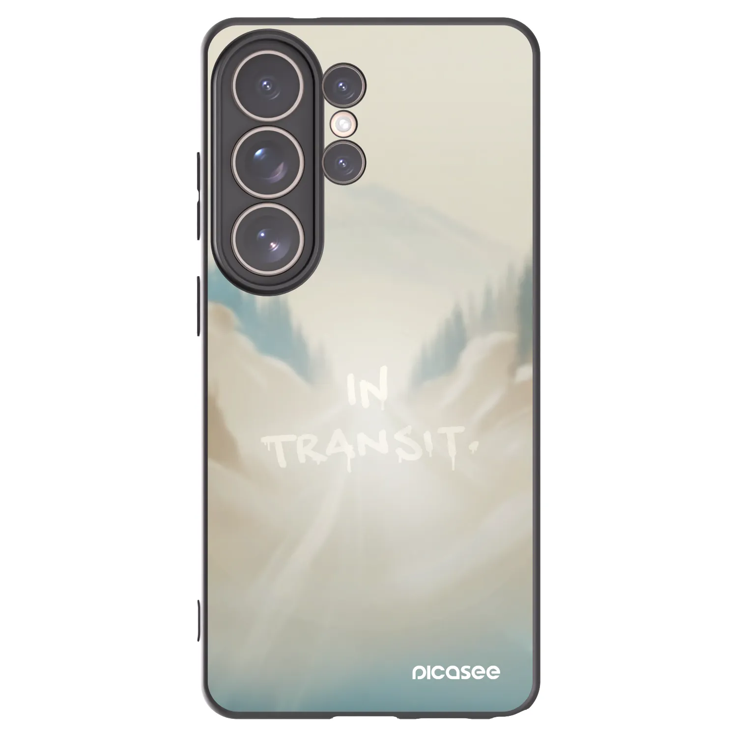 Picasee silikonowe czarne etui na Samsung Galaxy S26 Ultra - IN TRANSIT