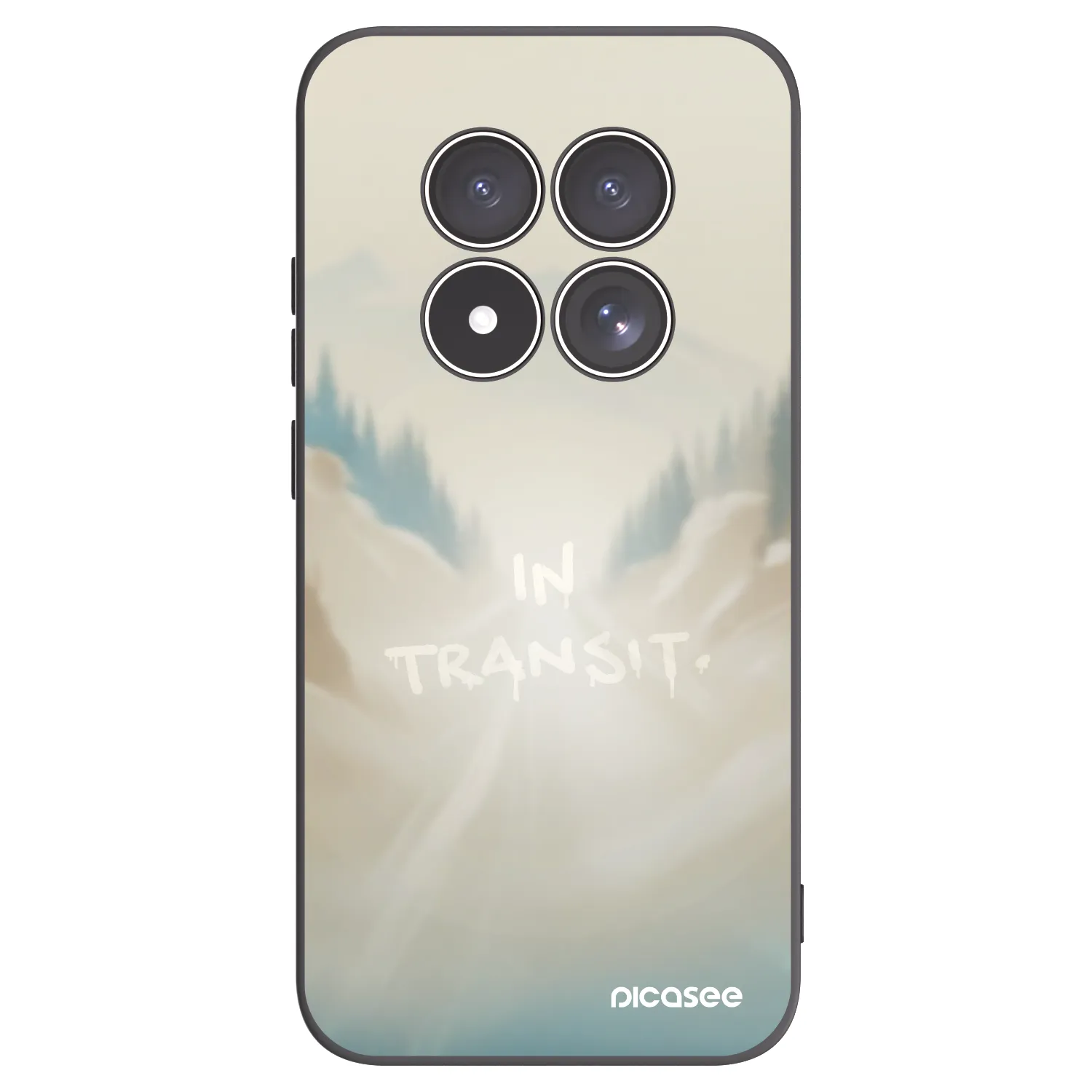 Picasee silikonowe czarne etui na Xiaomi Redmi Note 15 Pro 5G - IN TRANSIT