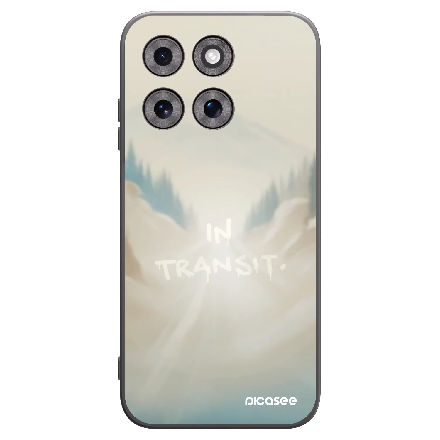 Picasee silikonowe czarne etui na Motorola Moto G77 - IN TRANSIT