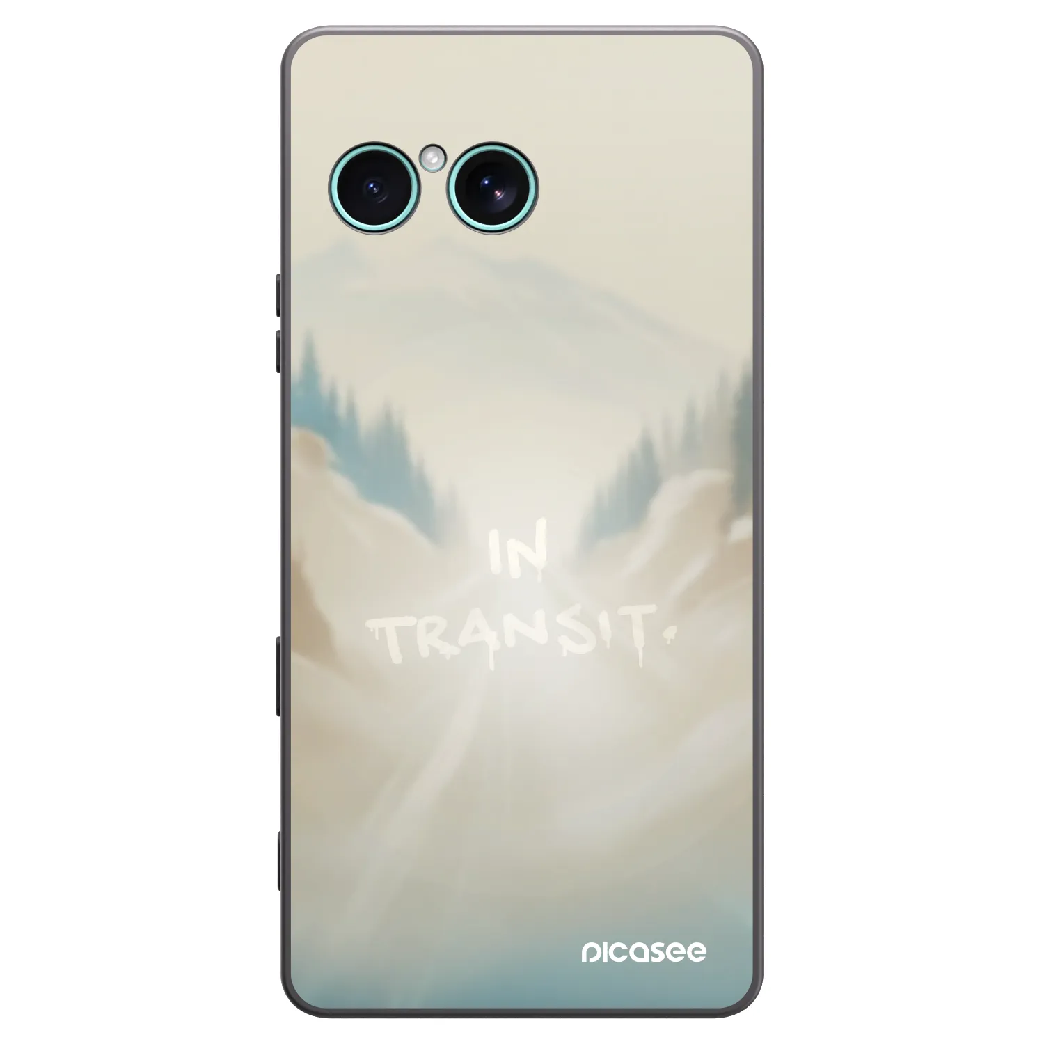 Picasee silikonowe czarne etui na Sony Xperia 10 VII - IN TRANSIT