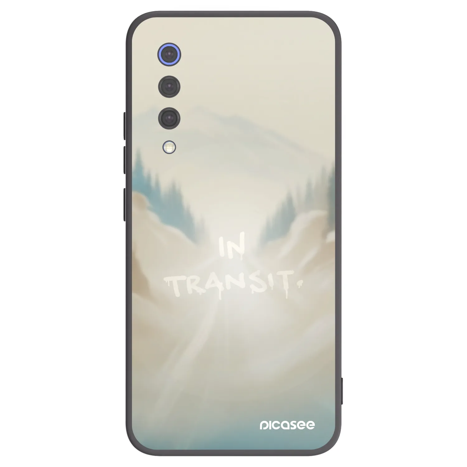 Picasee silikonowe czarne etui na Xiaomi Mi 9 SE - IN TRANSIT