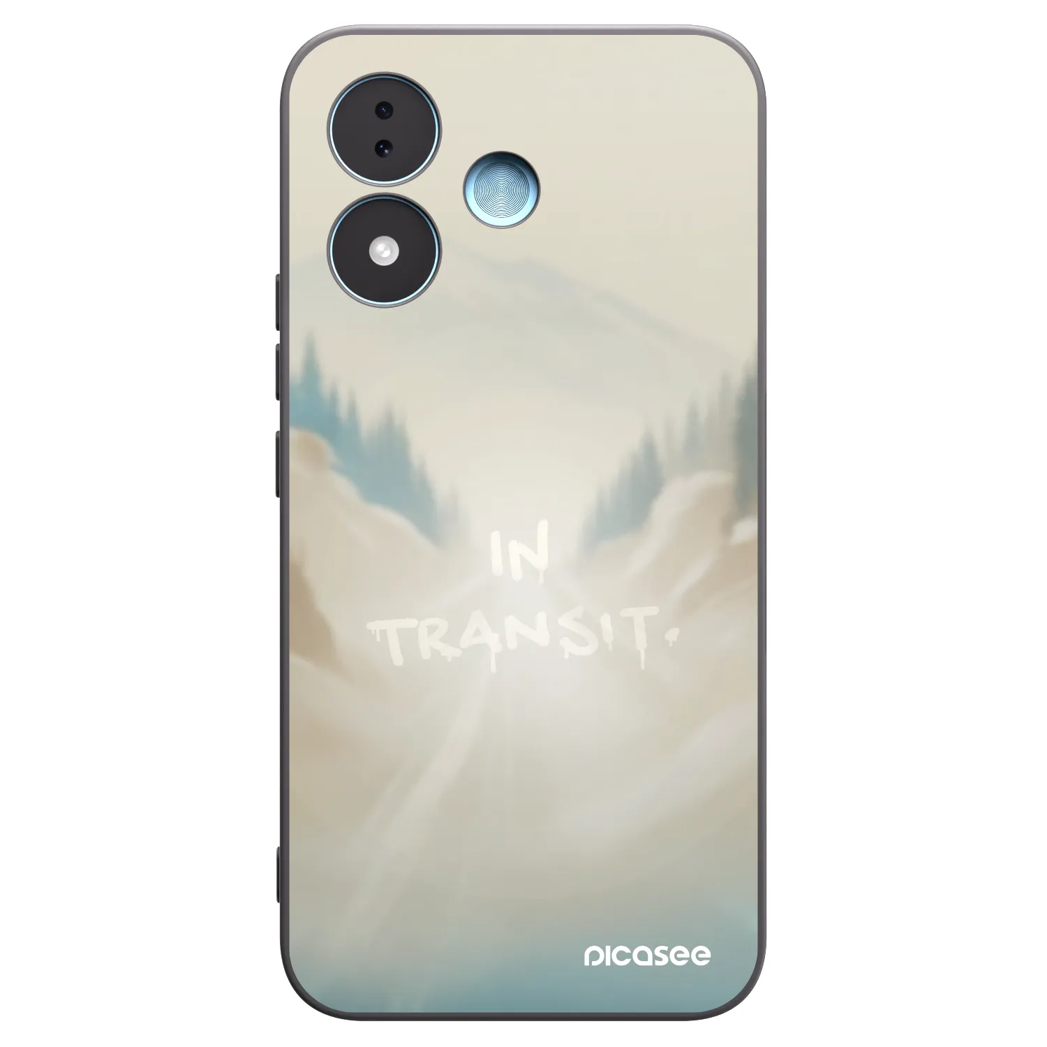 Picasee silikonowe czarne etui na Xiaomi Redmi Note 17 5G - IN TRANSIT