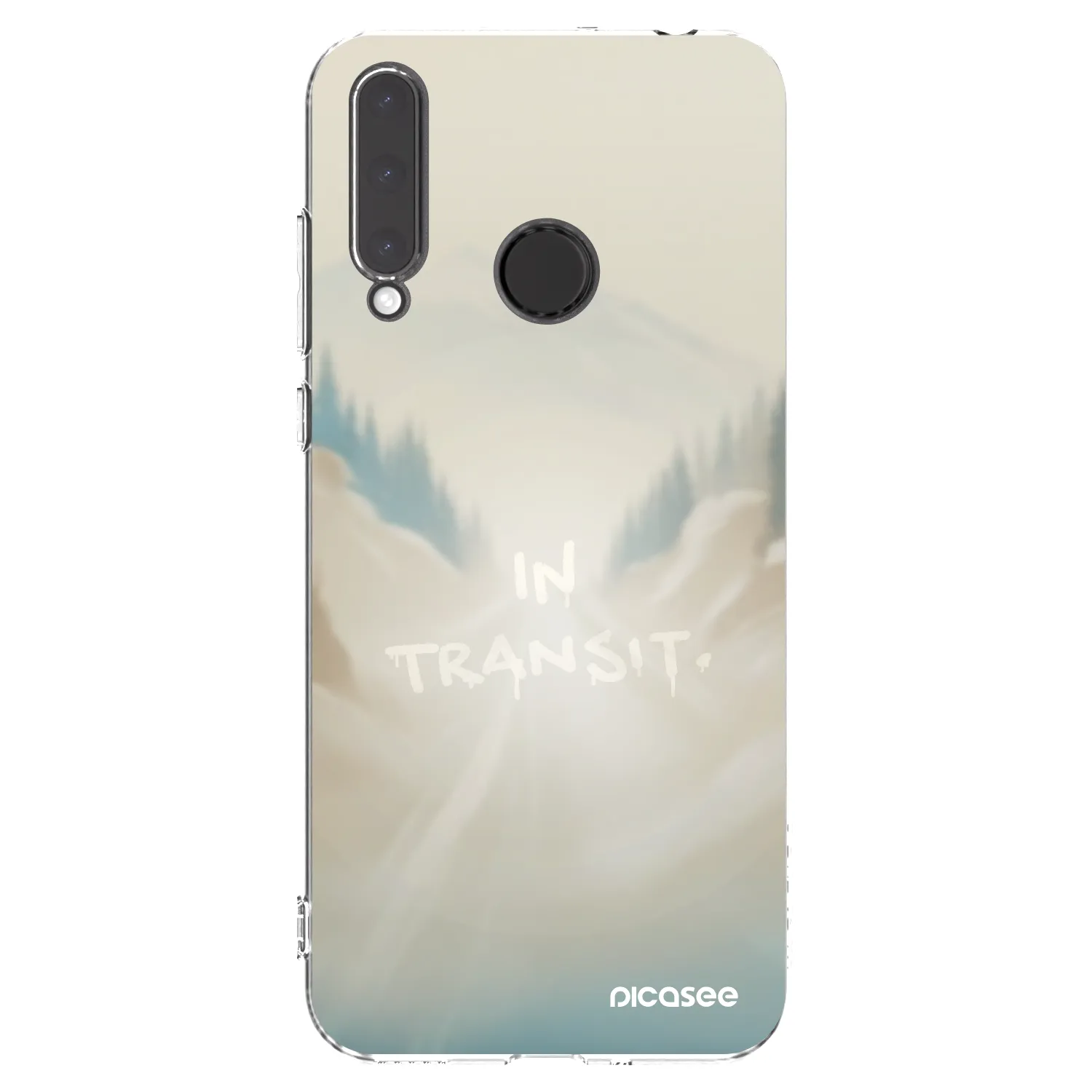 Picasee silikonowe przeźroczyste etui na Honor 20 Lite - IN TRANSIT