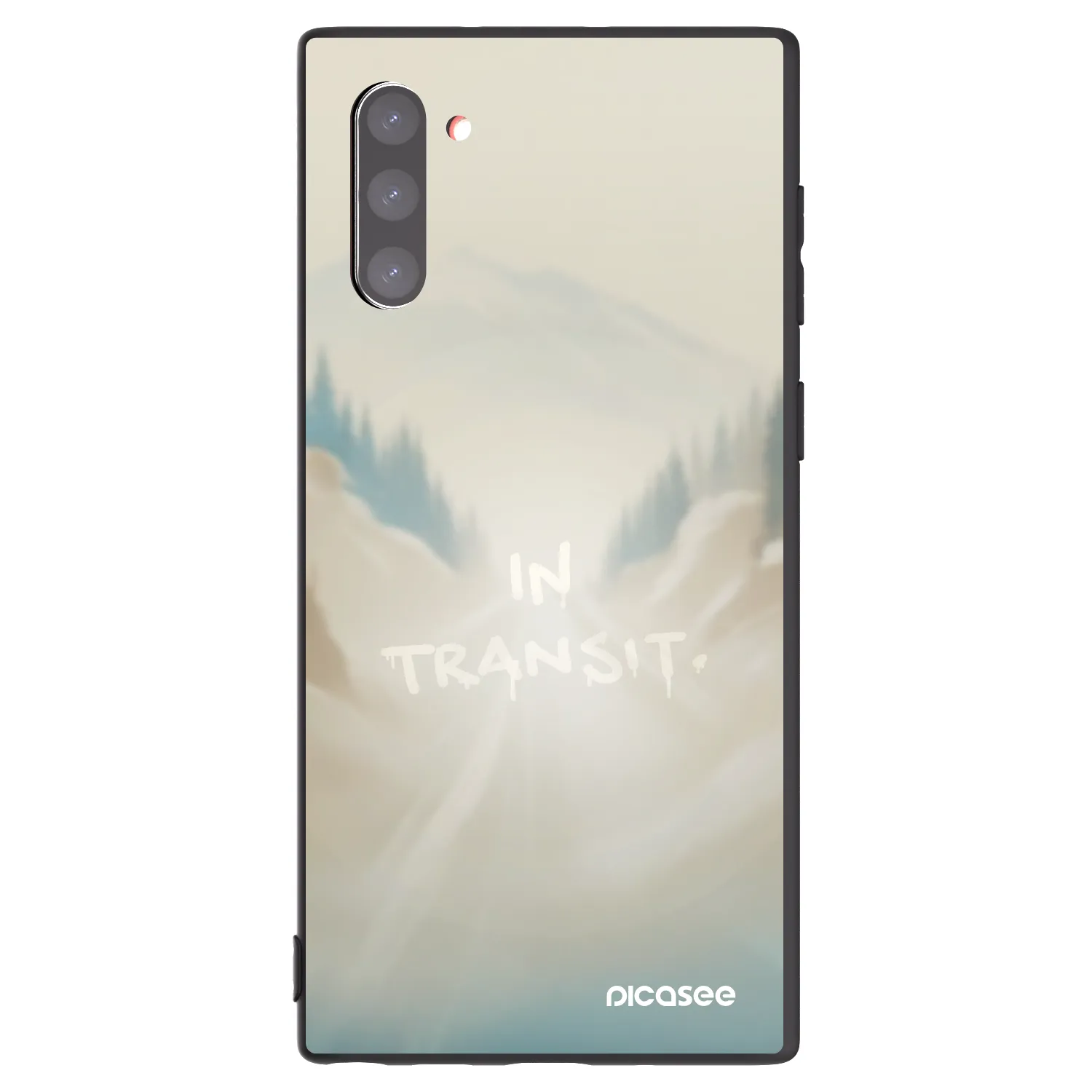 Picasee silikonowe czarne etui na Samsung Galaxy Note 10 N970F - IN TRANSIT